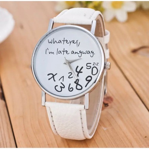 Toz Vintage Beyaz Whatever, I’m Late Anyway Vintage&retro Saat