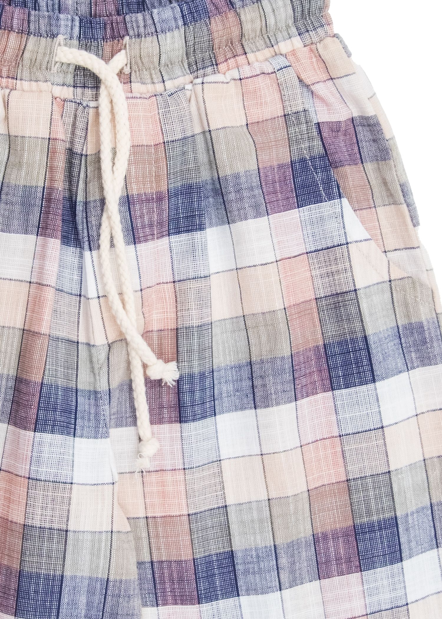 100% Cotton Checkered Fine Weave Summer Mini Boys' Shorts