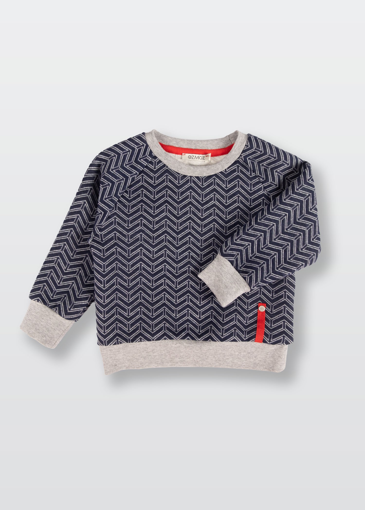 Navy Blue Winter Little Boy Sweatshirt