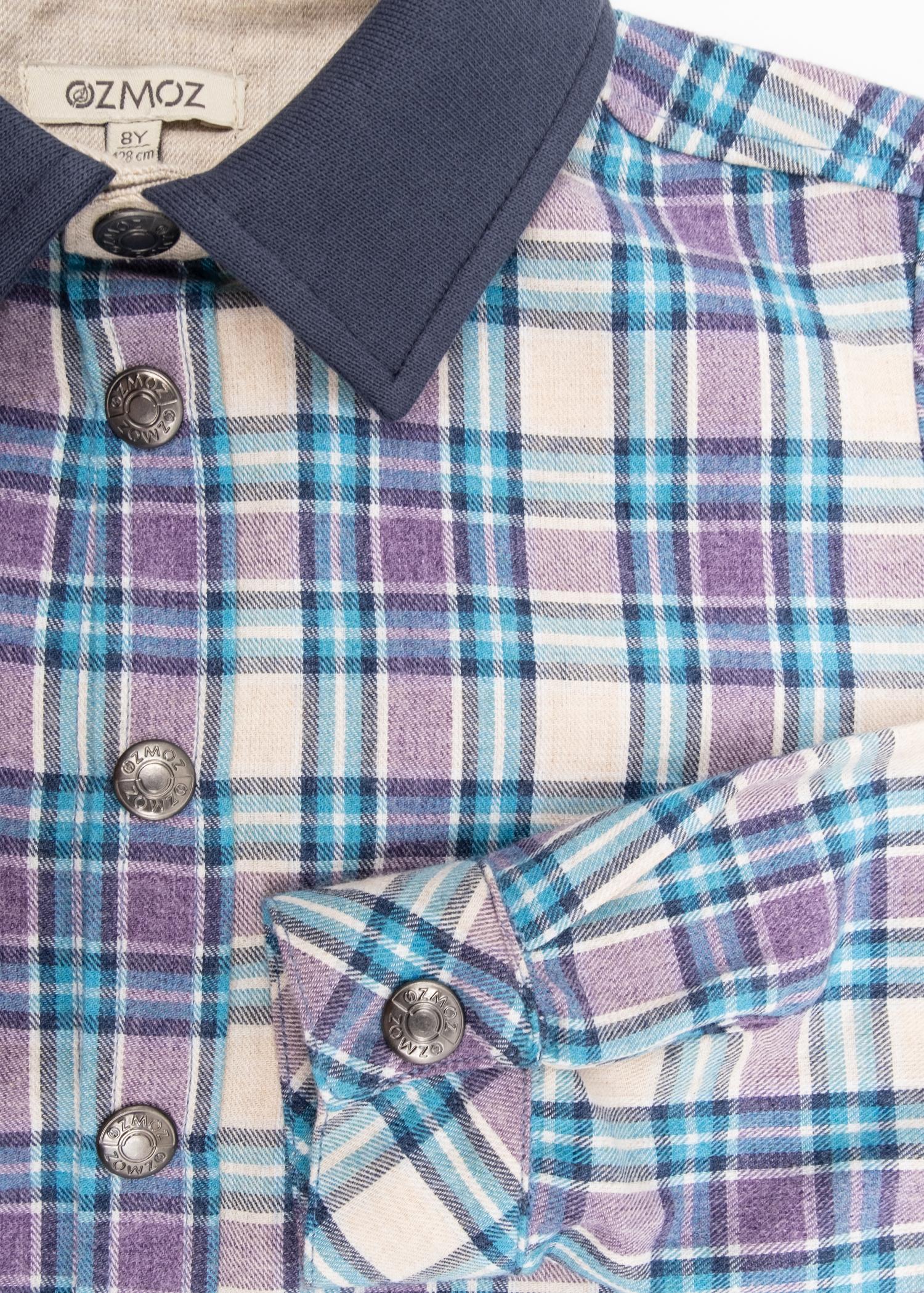 Plaid Woven Winter Boy's Shirt