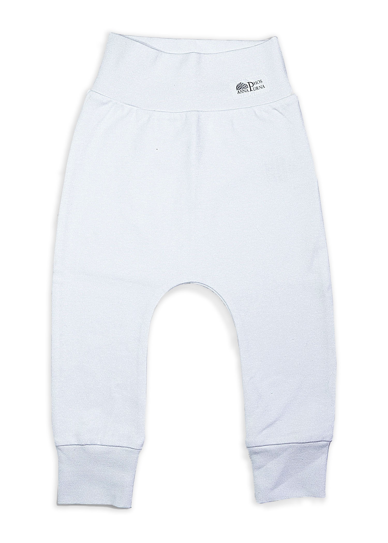 Organic Life Flower Series White Baby Pants