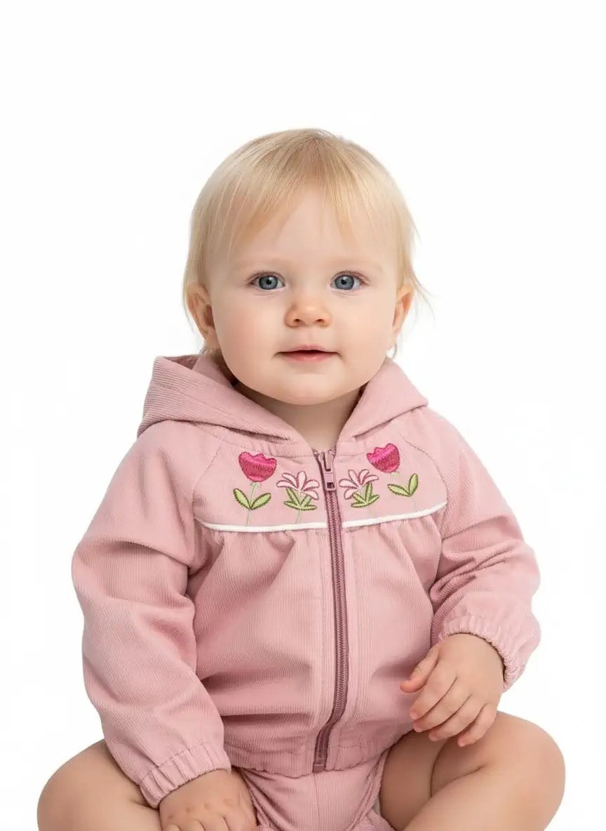 Pale Mauve Baby Jacket