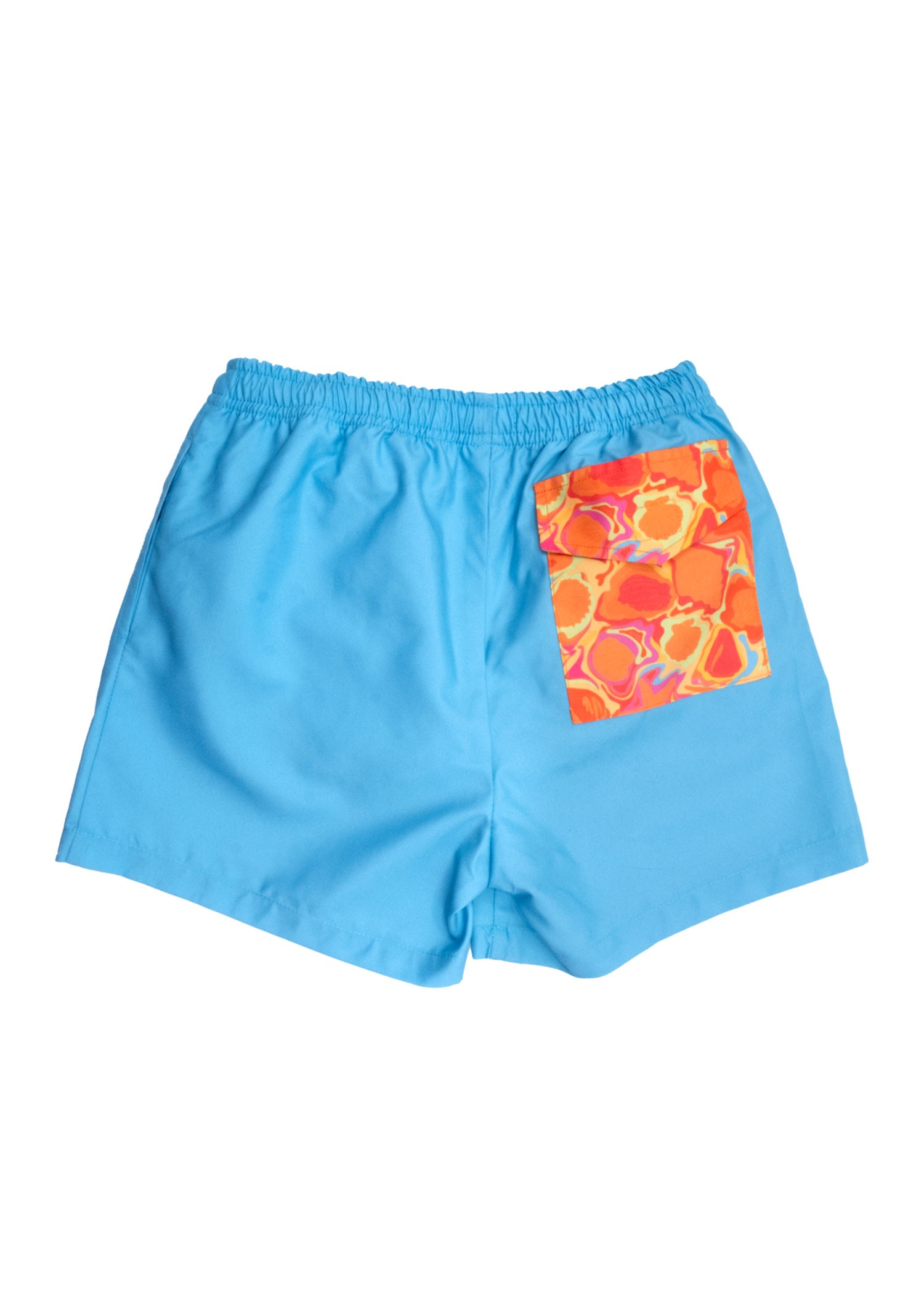 +50 UV Protection Blue Little Boy Shorts Swimsuit