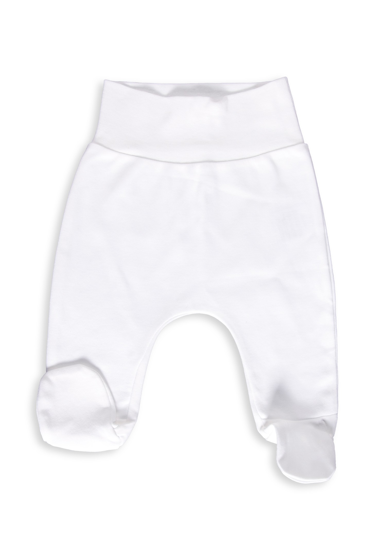 Unisex Baby Bottom with Organic White Booties