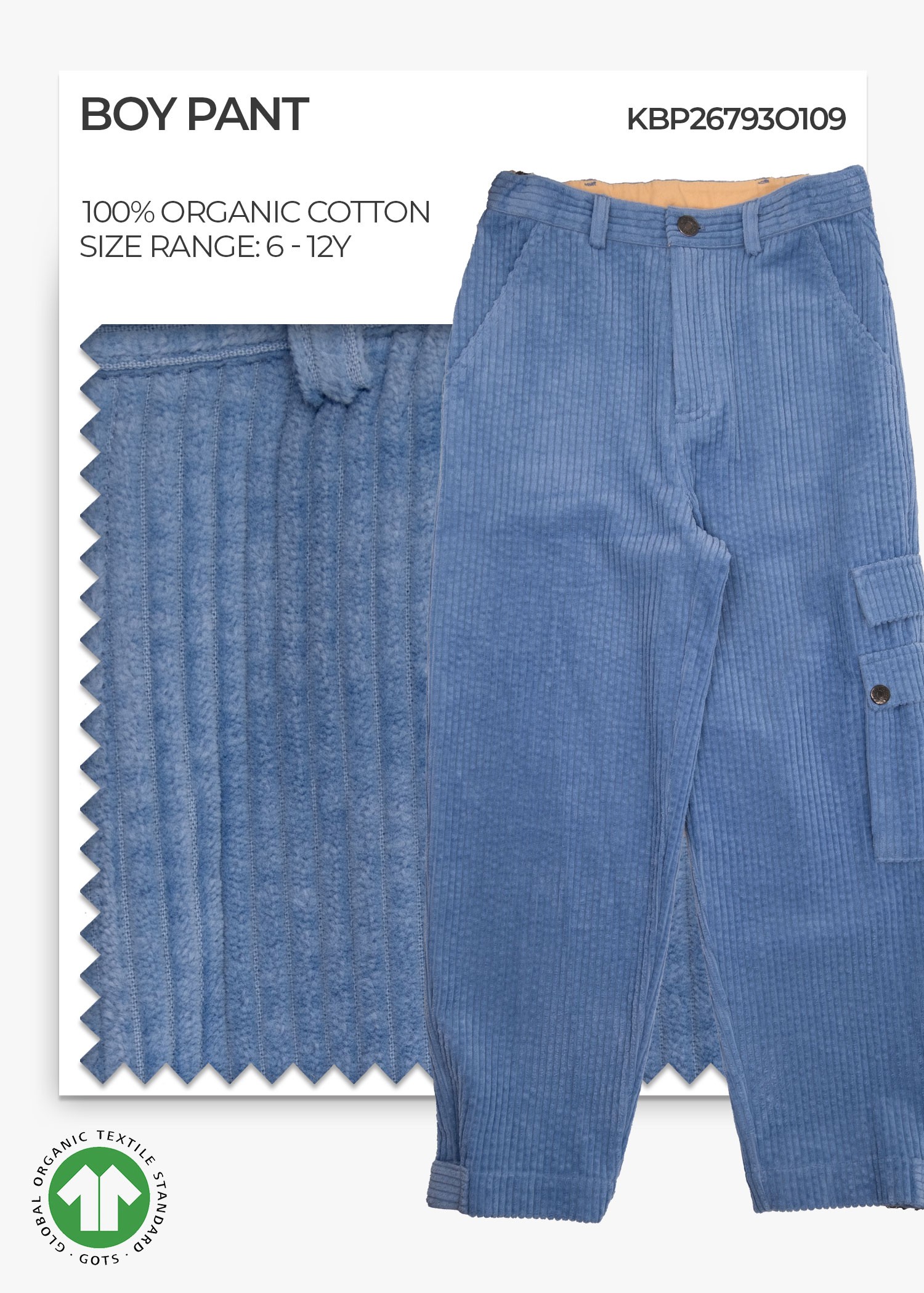 Organic Ashleigh Blue Boy Pant