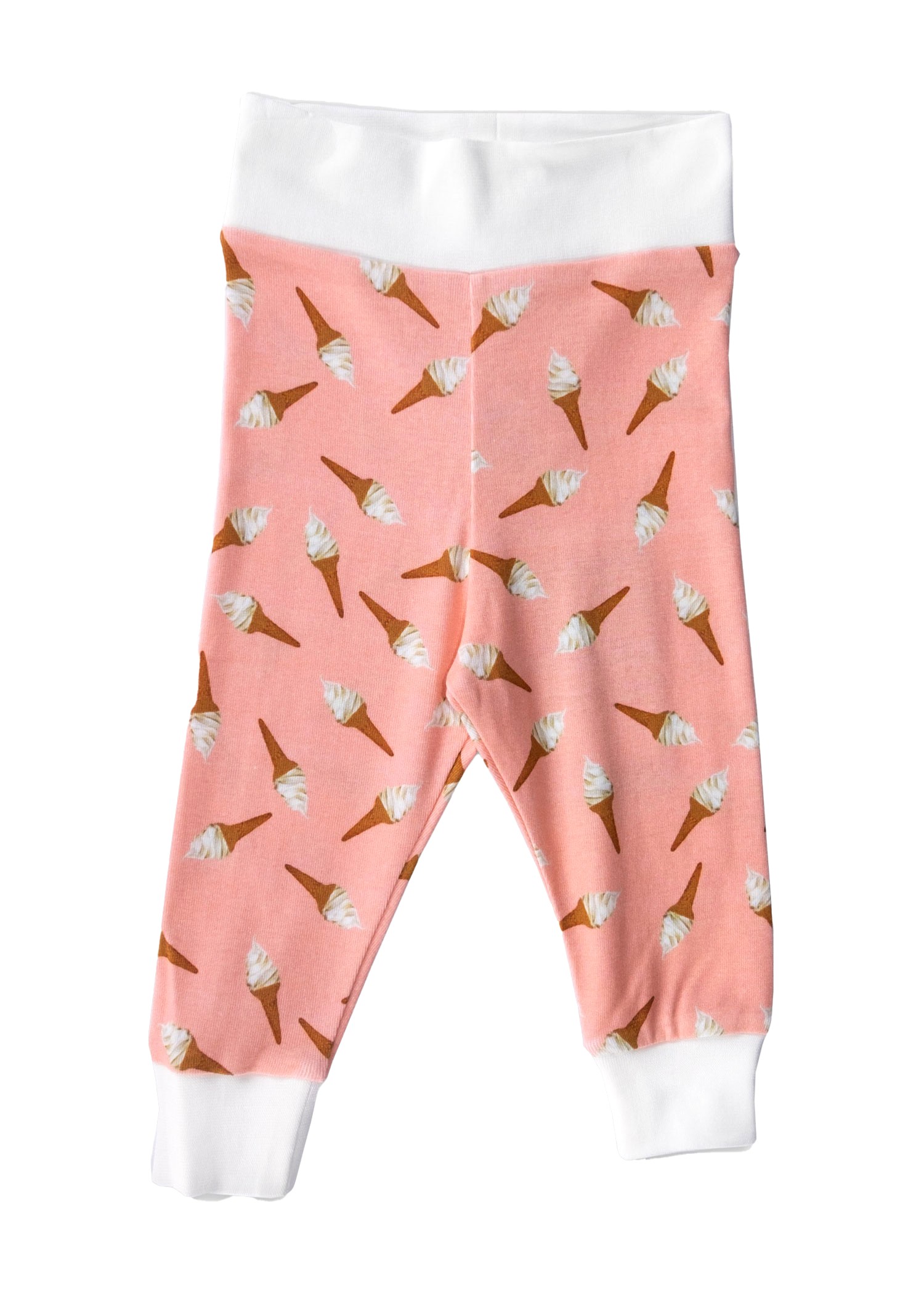 Organic Ice Cream Printed Pink Baby Girl Bottom