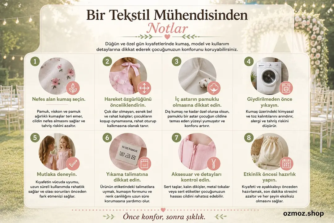 Bu önemli kontrol noktaları çocuğunuzun rahatlık ve mutluluğunu garanti eder.