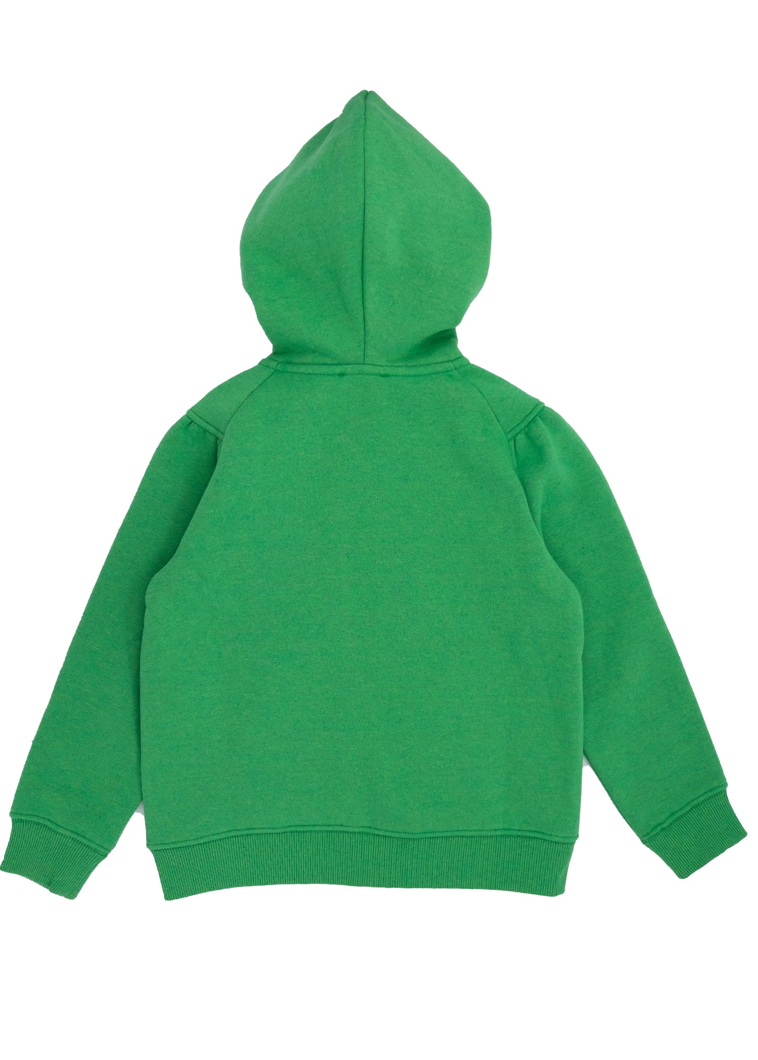 Reborn Zippered Hooded Green Winter Girls Jacket