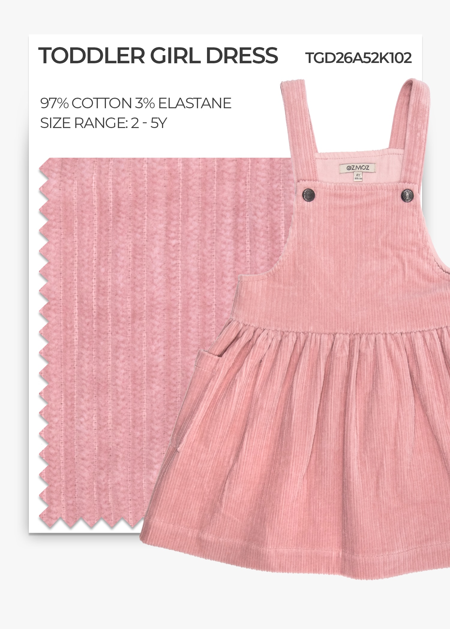 Pale Mauve Toddler Girl Dress