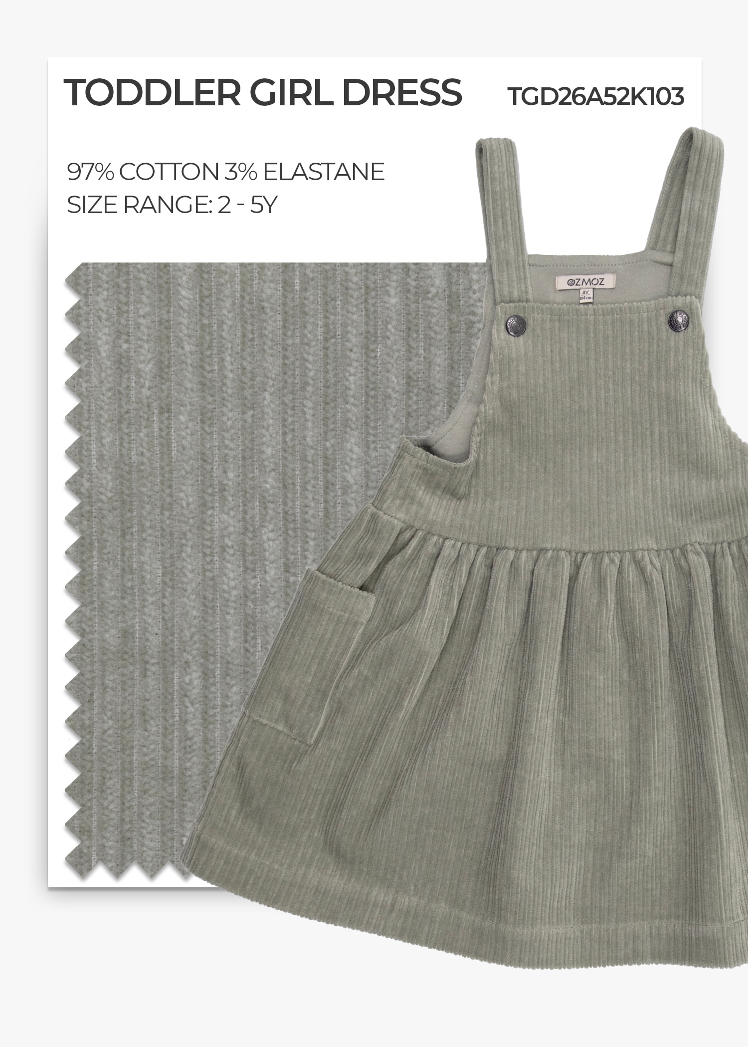 Desert Sage Toddler Girl Dress