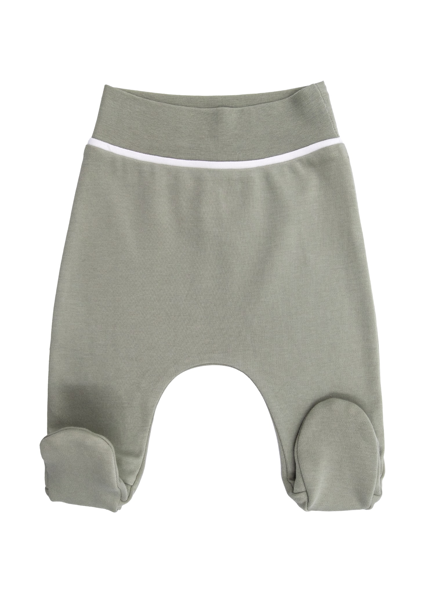 Organic Desert Sage Baby Girl Footie Pants