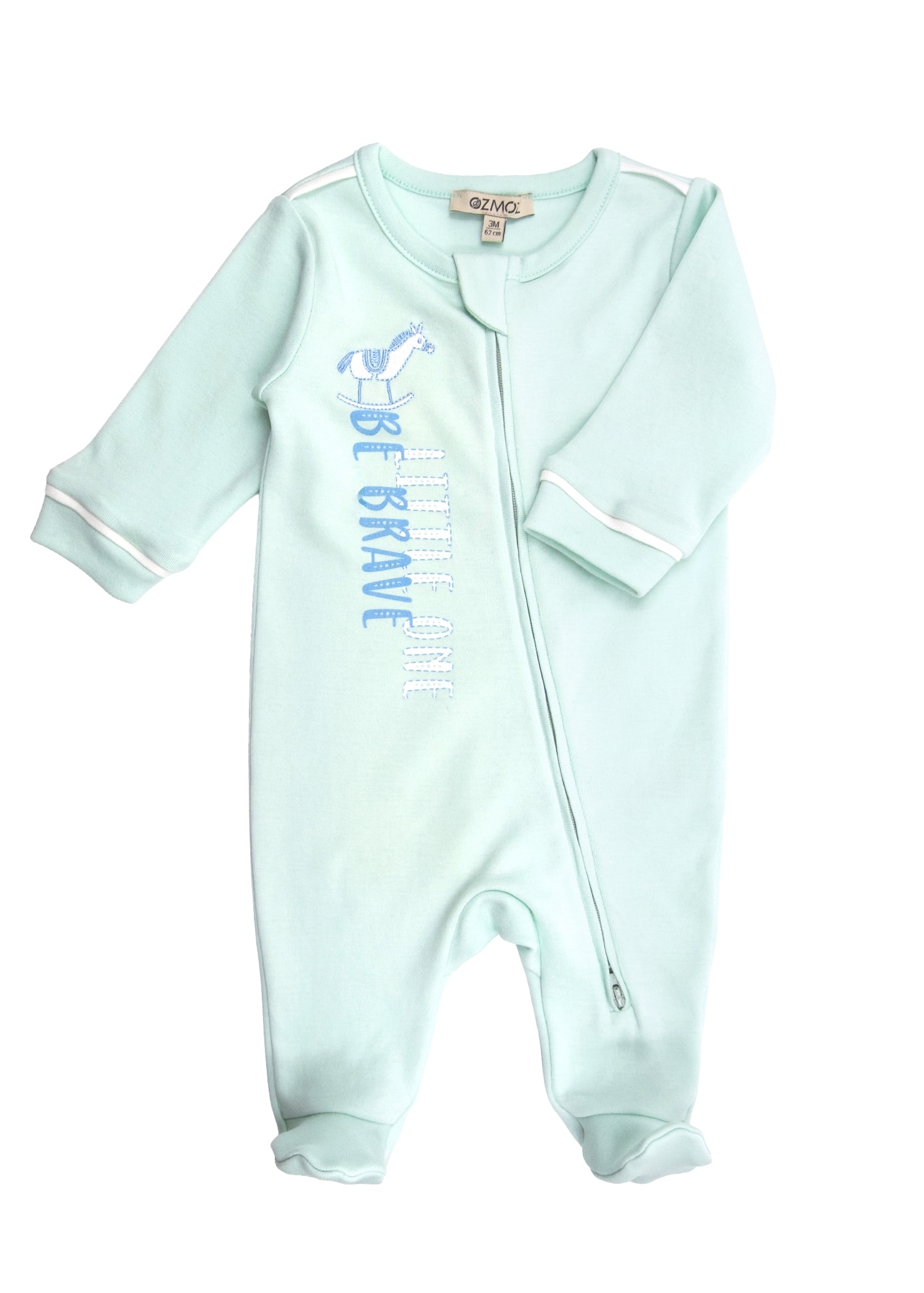 Organic Sprout Green Baby Boy Romper