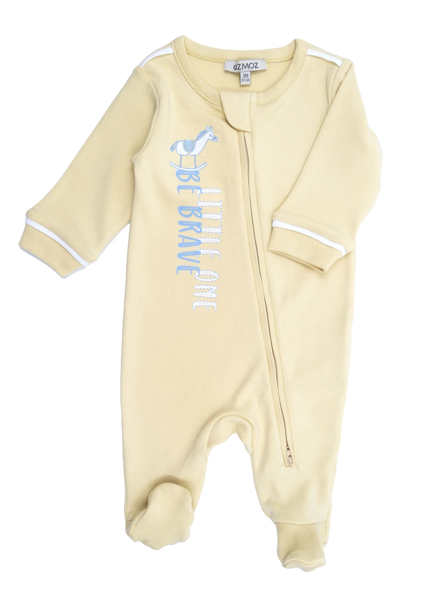 Organic Hay Yellow Baby Boy Romper