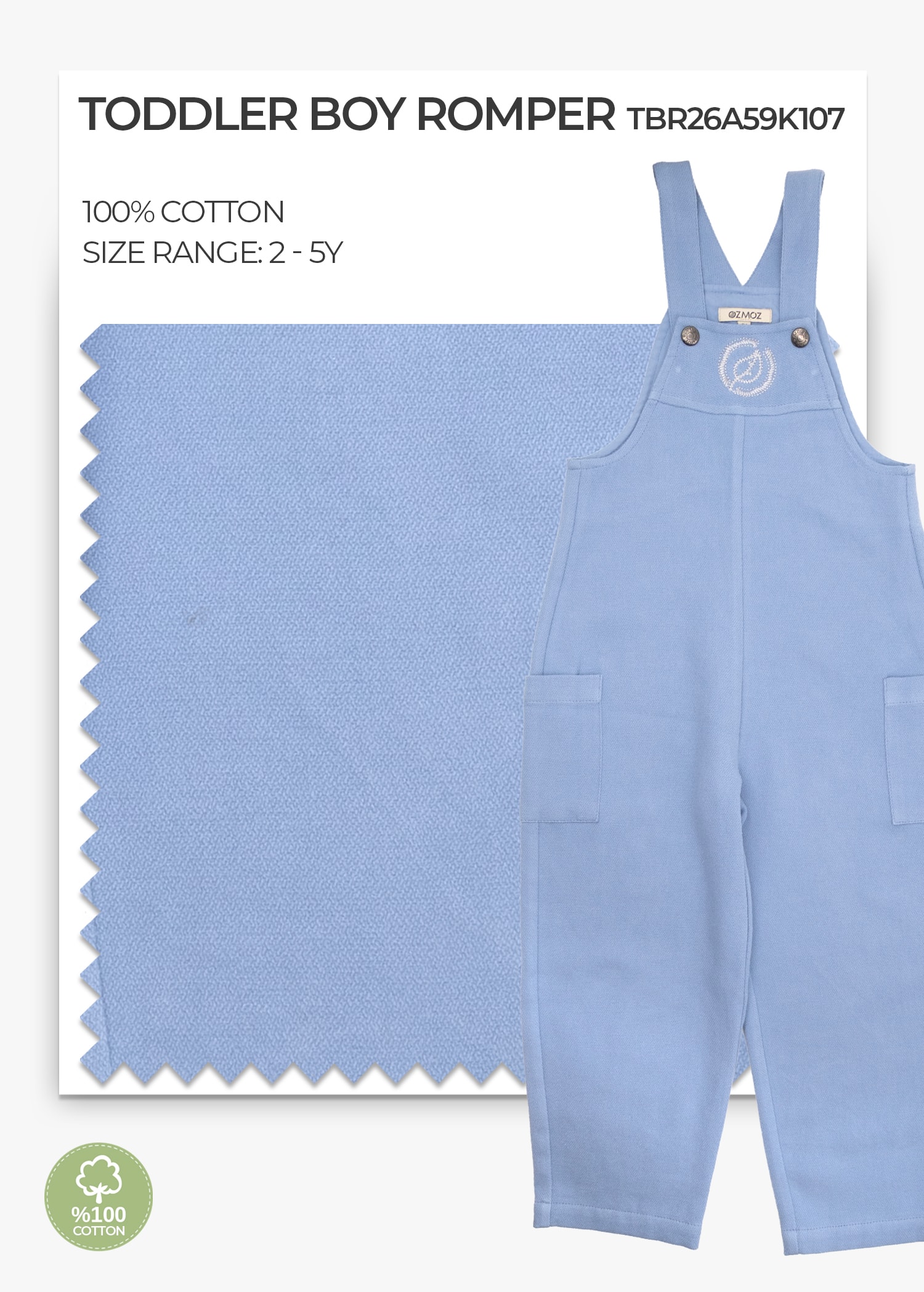 Ashleigh Blue Toddler Boy Romper