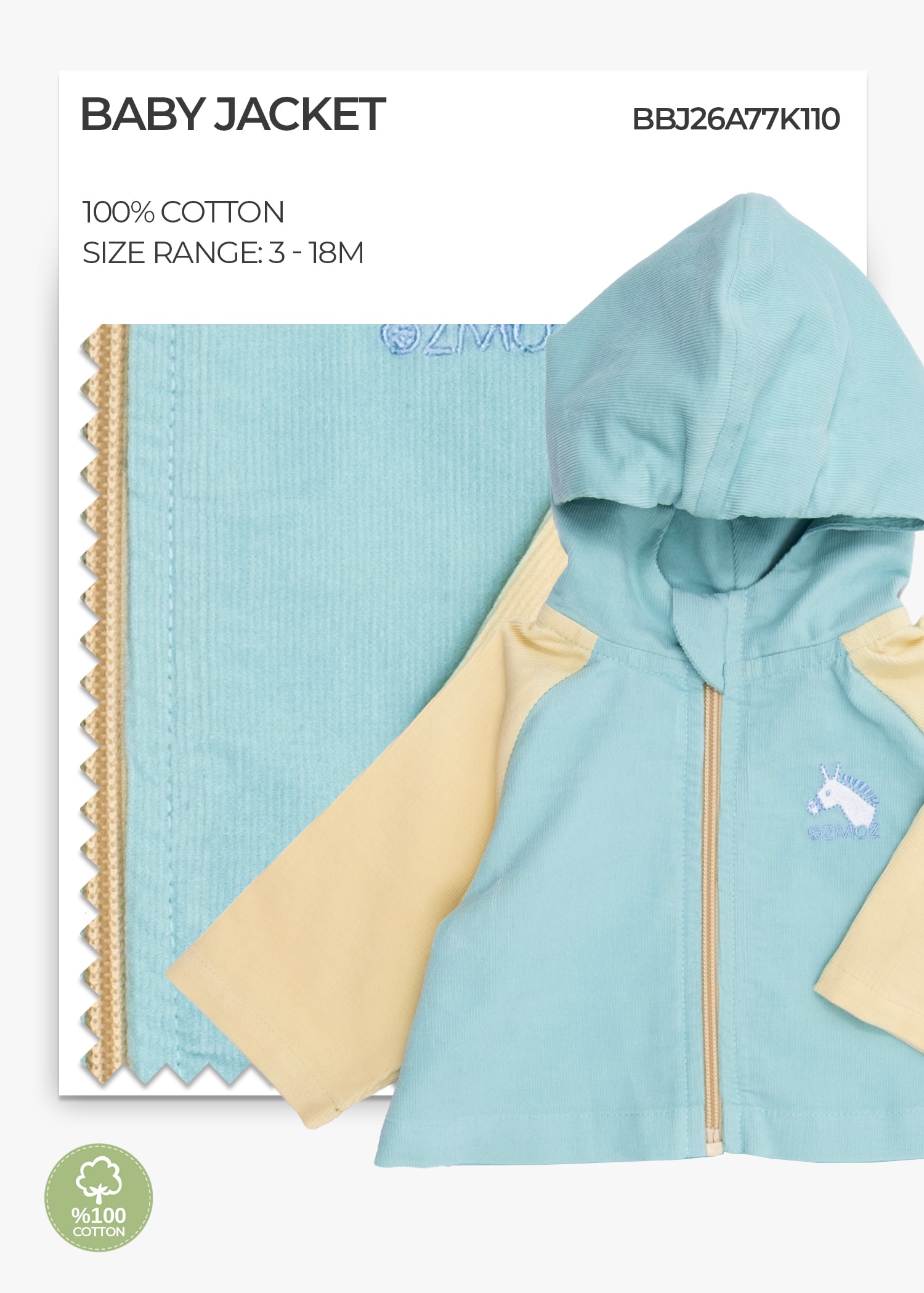 Eggshell Blue Baby Boy Jacket