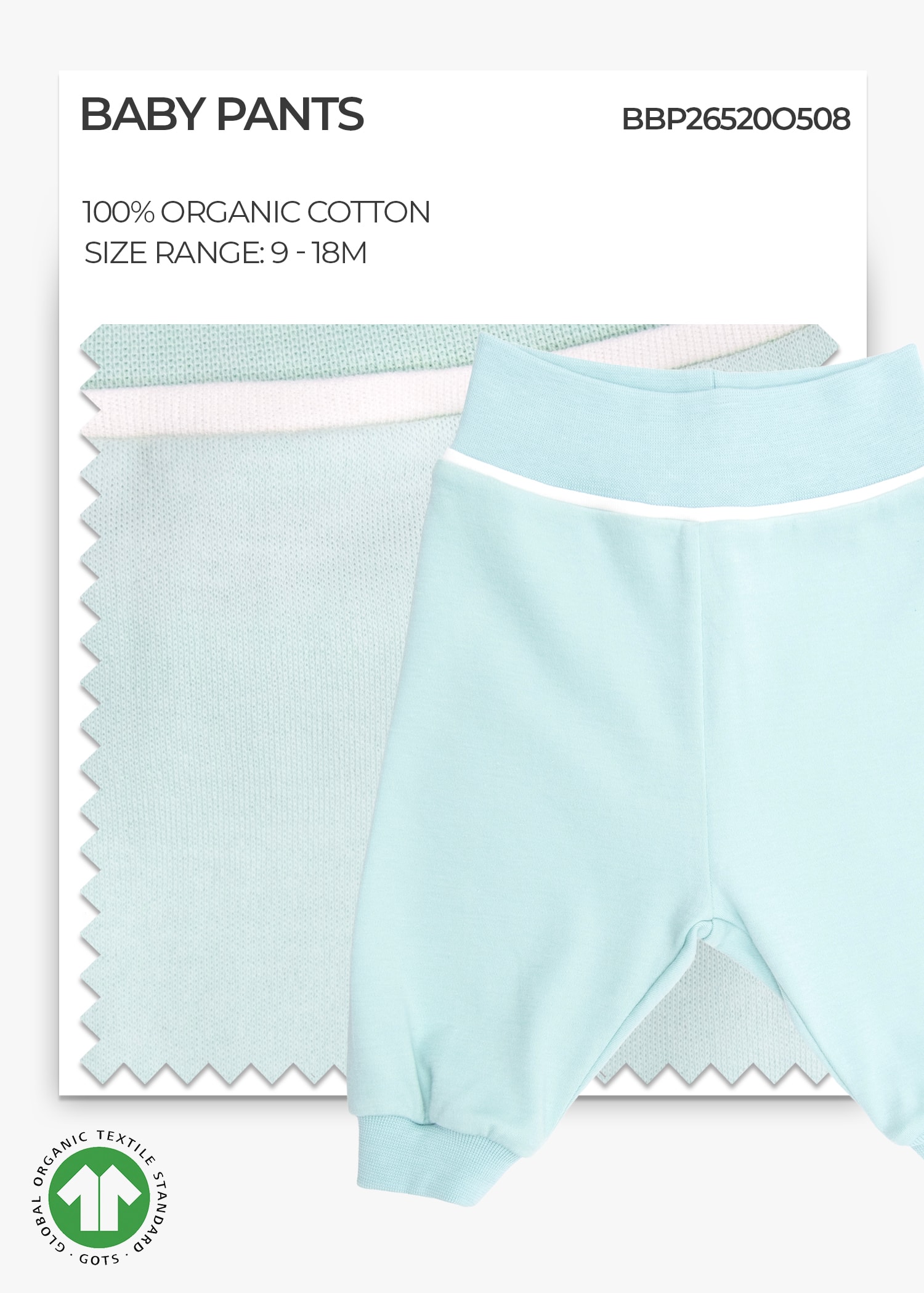Organic Sprout Green Baby Boy Pants