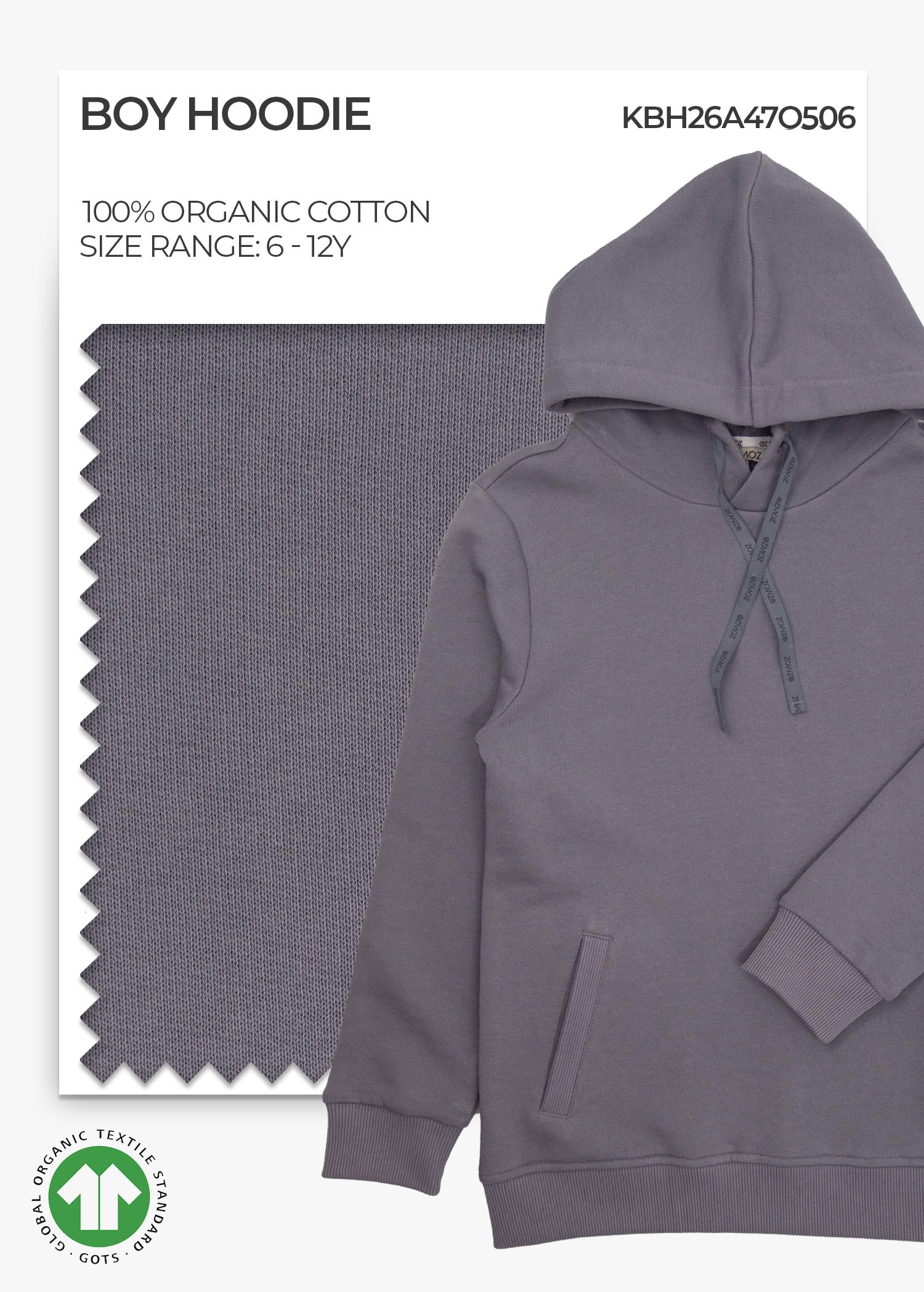 Organic Quick Silver Boy Hoodie