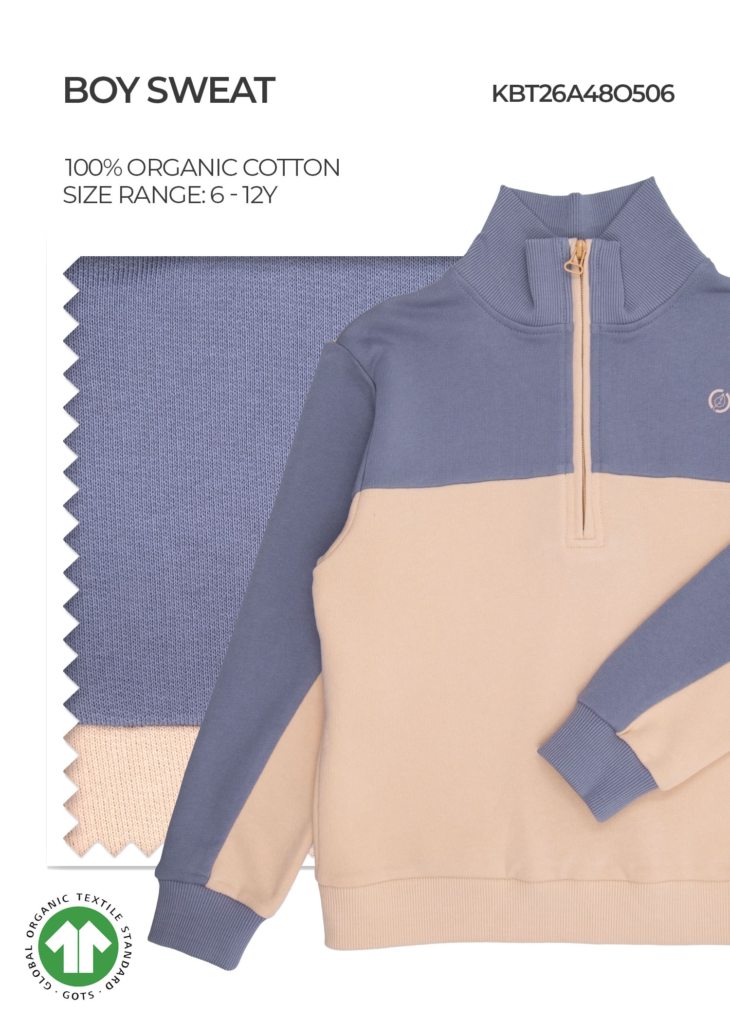 Organic Quick Silver Boy Sweatshirt