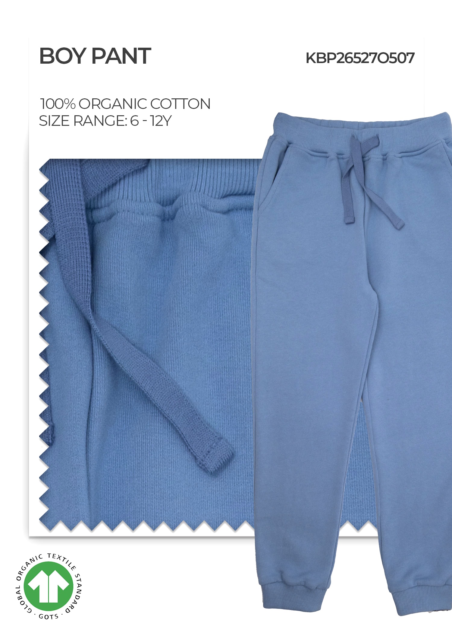 Organic Ashleigh Blue Boy Pant