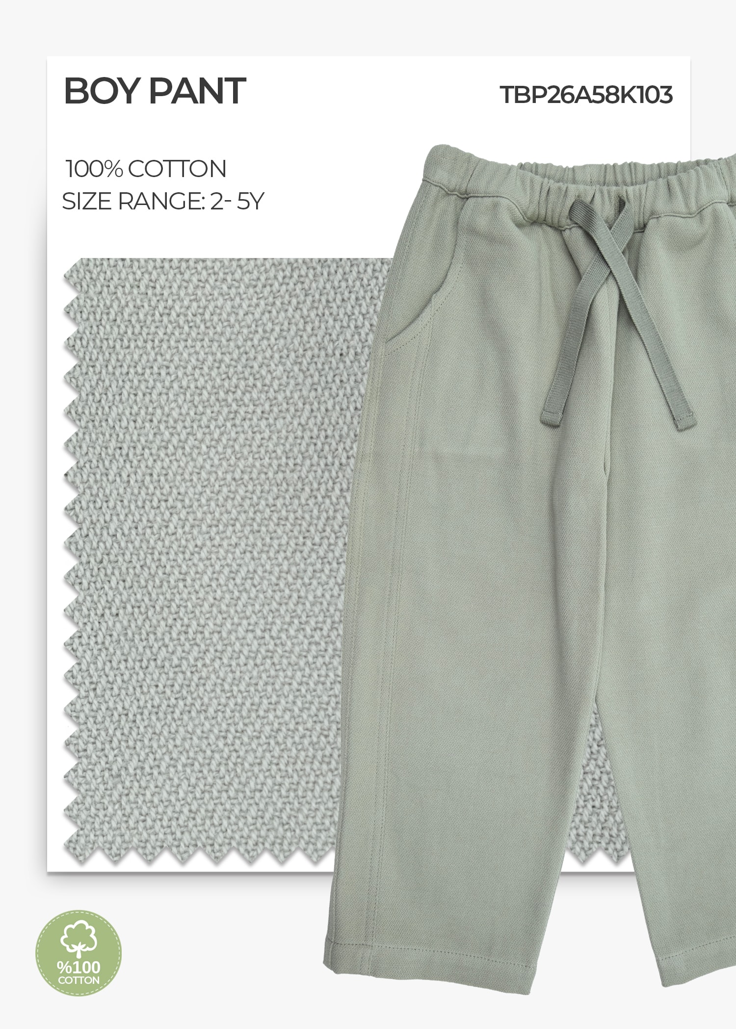 Desert Sage Toddler Boy Pant