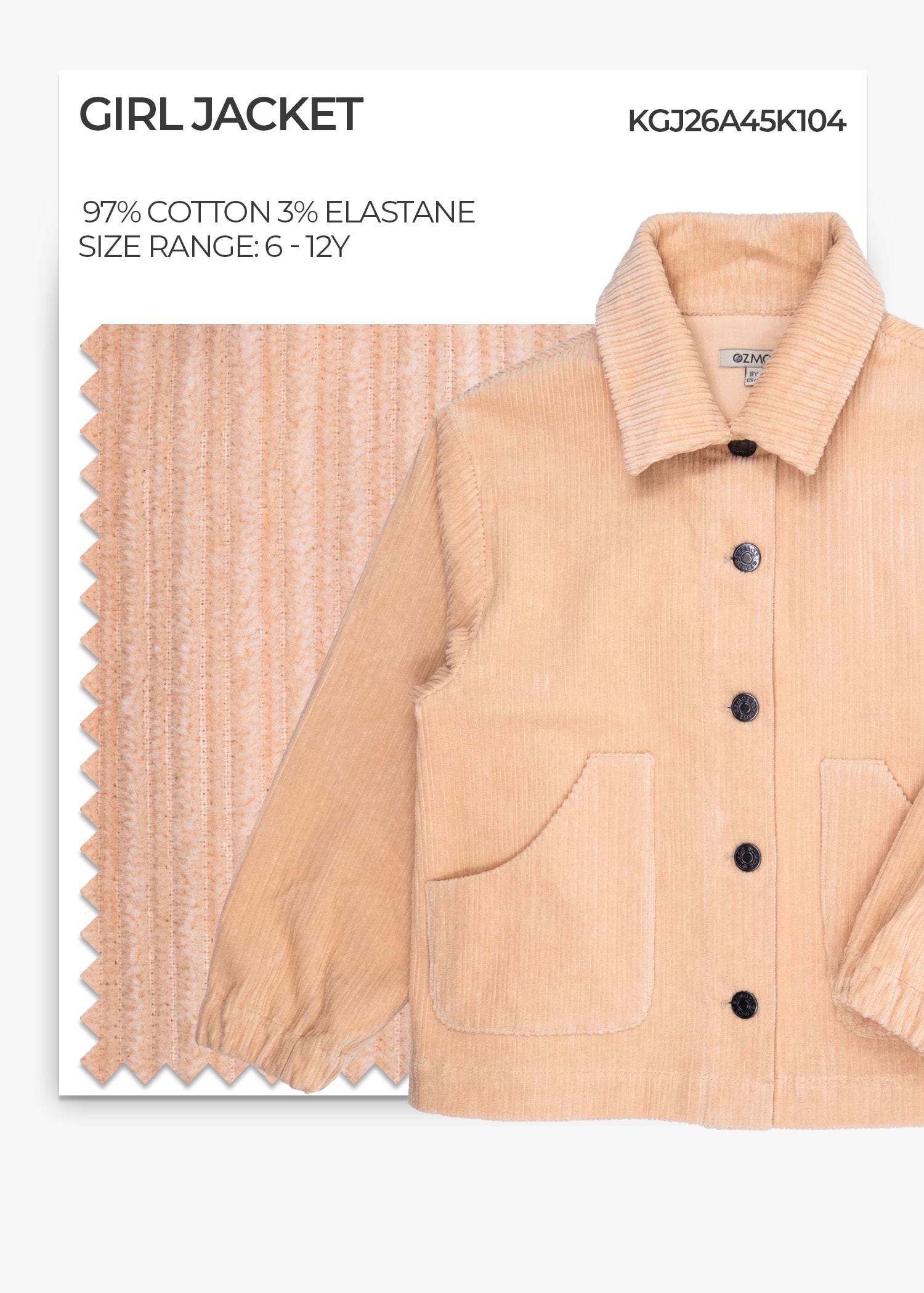 Velvet Desert Dust Girl Jacket