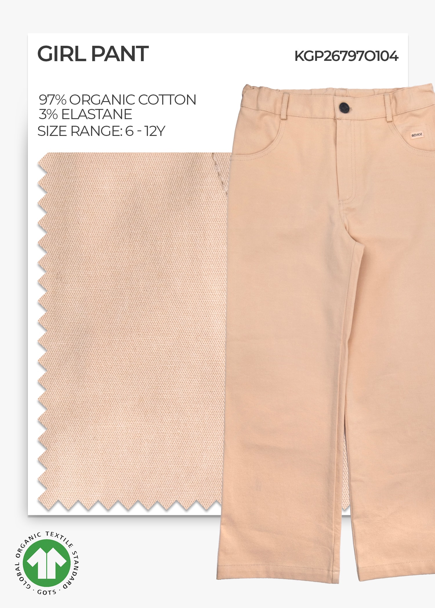 Organik Desert Dust Girl Pant