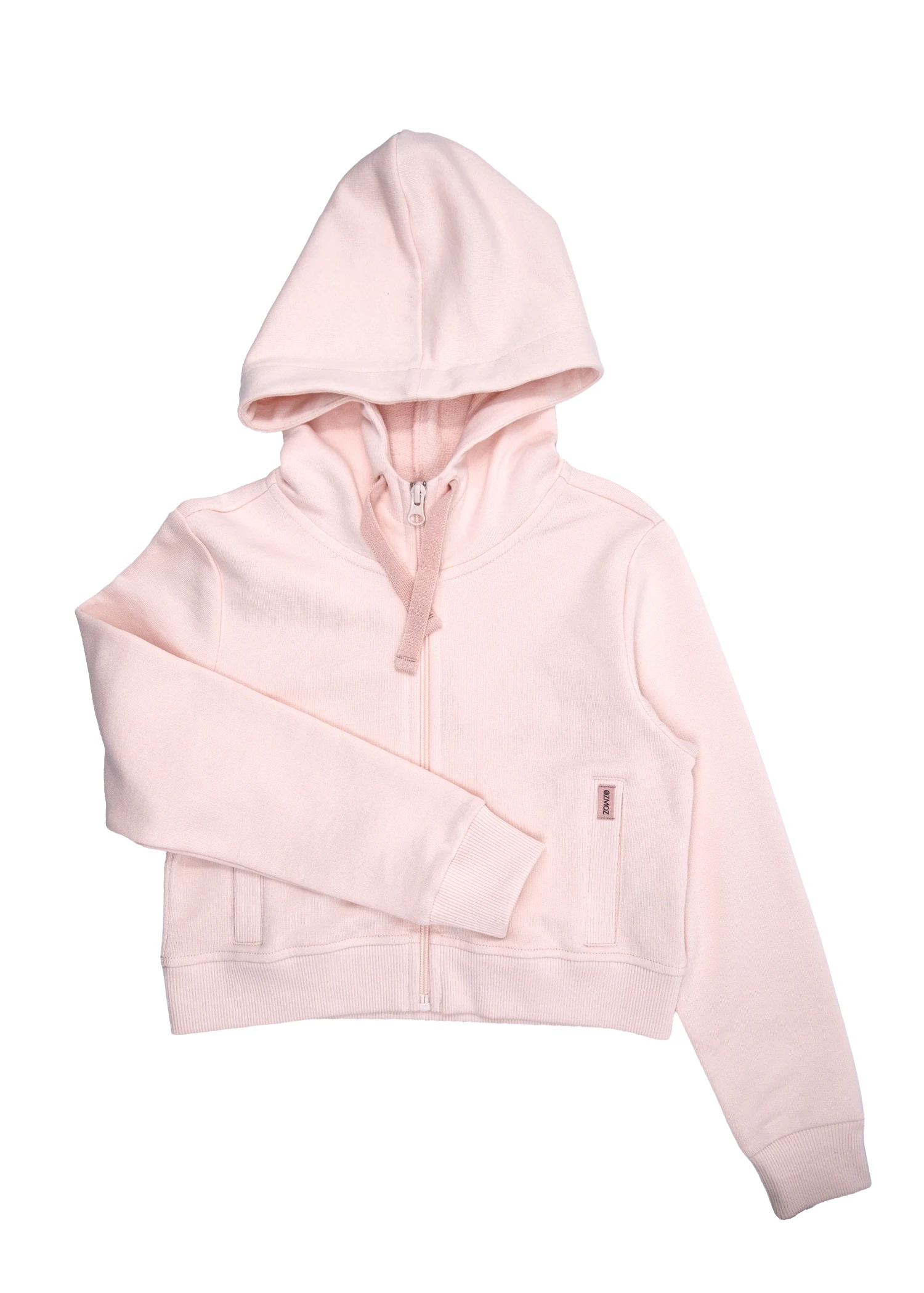 Organic Cloud Pink Girl Hoodie Jacket
