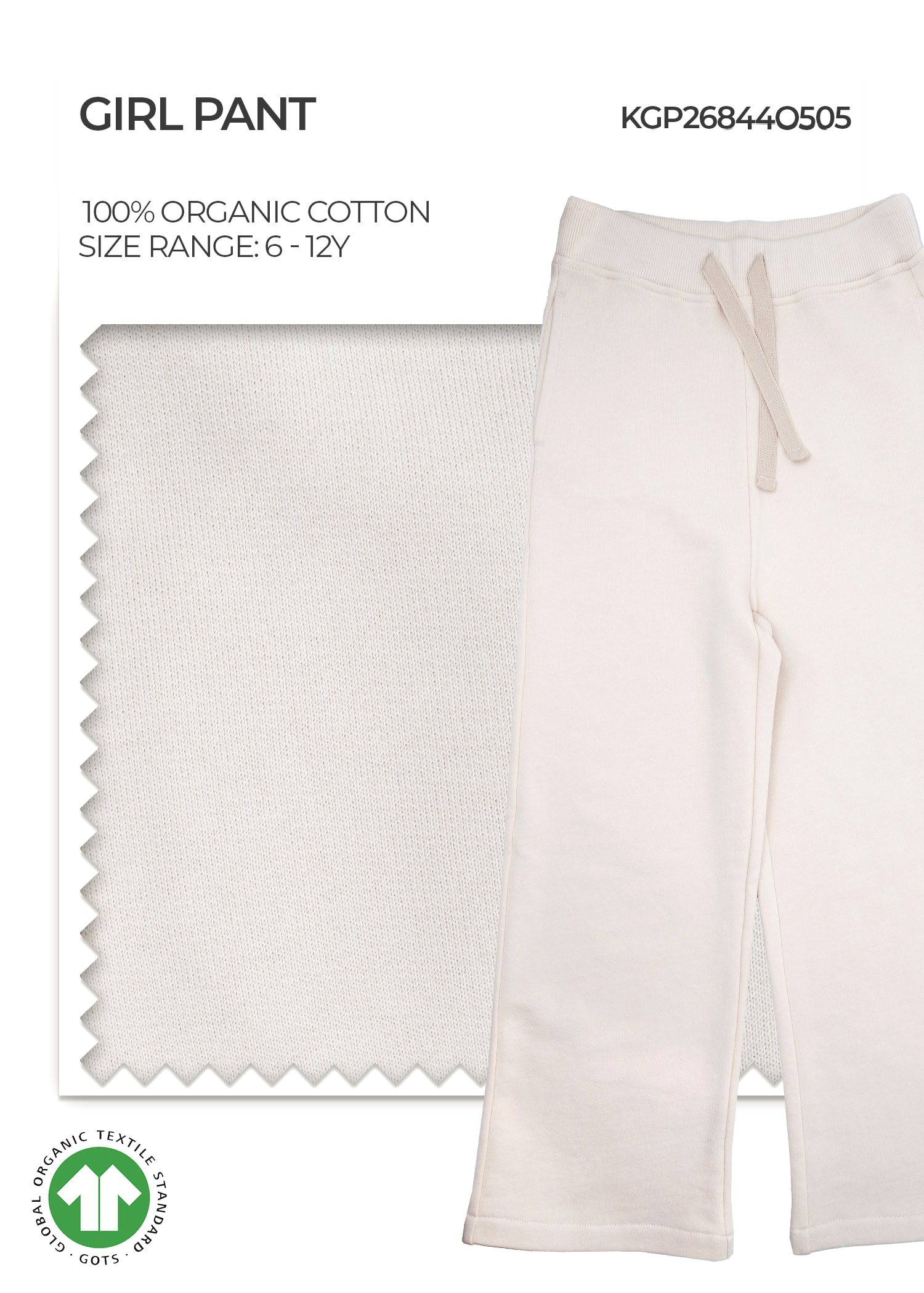 Organic Short Bread Girl Pant