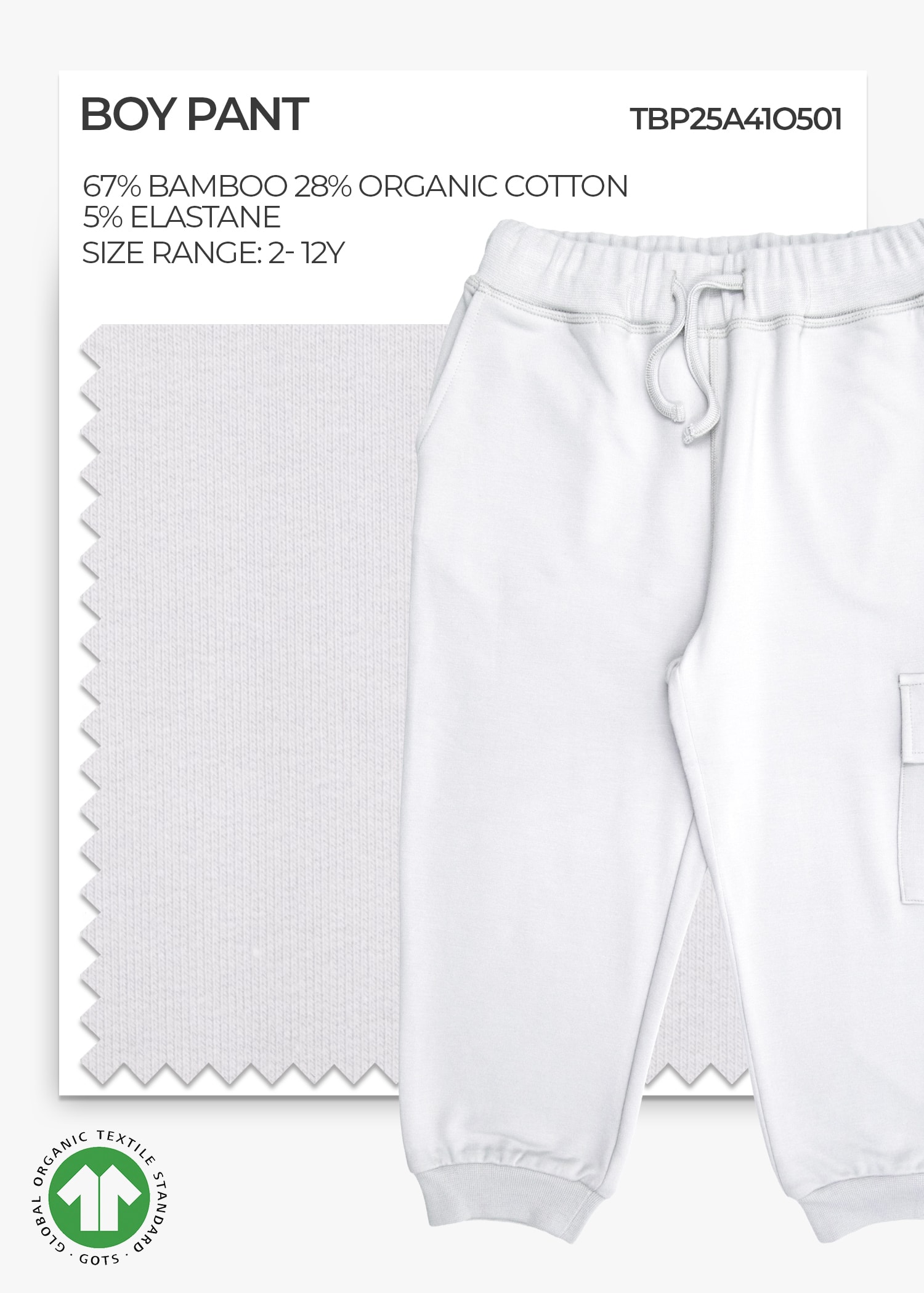 Organic Green Boy Pant
