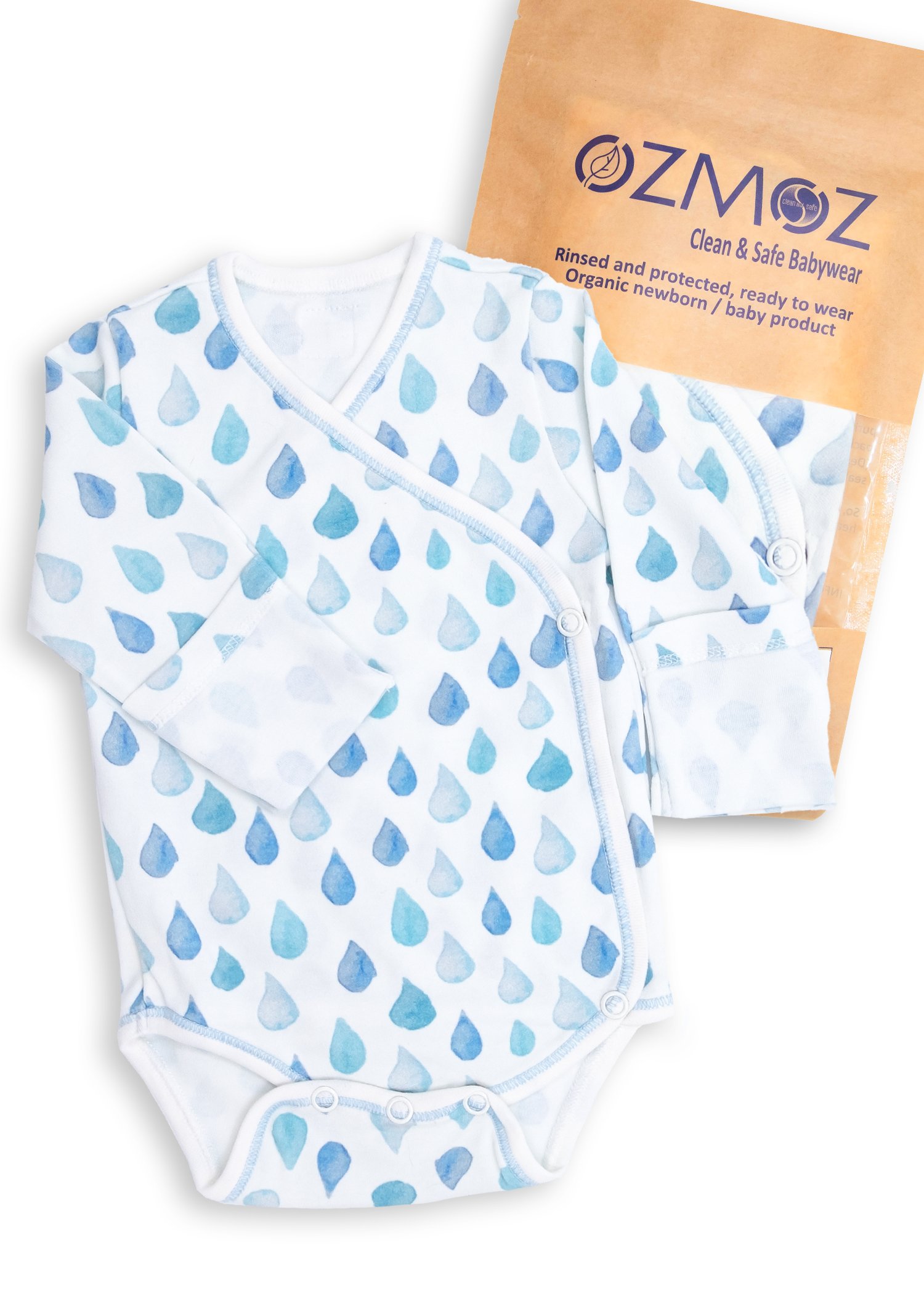 Clean and Safe Sterile Ready to Wear Organic Baby Boy Double Breasted Body