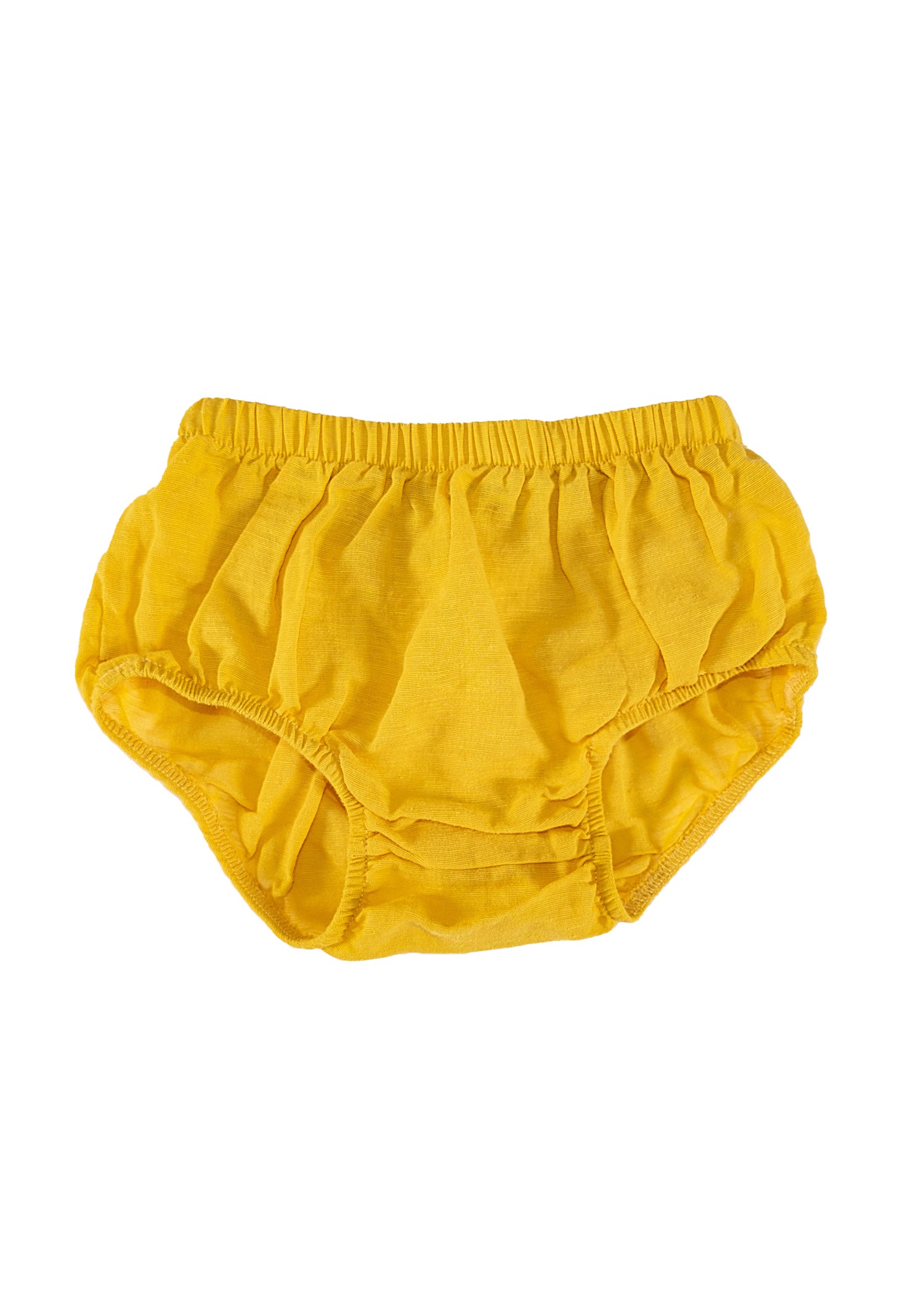 Organik Sarı Dokuma Yazlık Unisex Bebek Külot