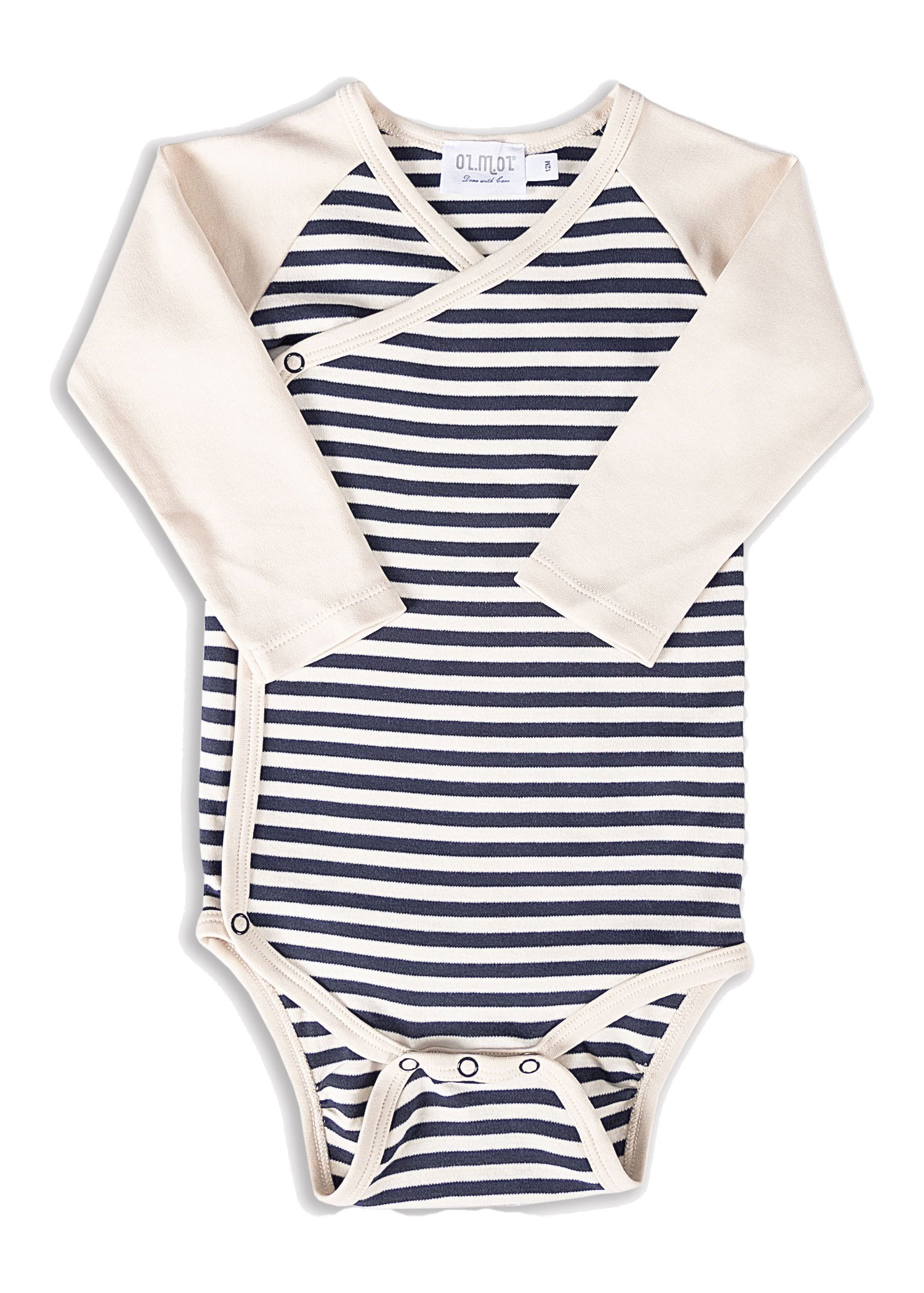 Organic Double Breasted Striped Baby Boy Body