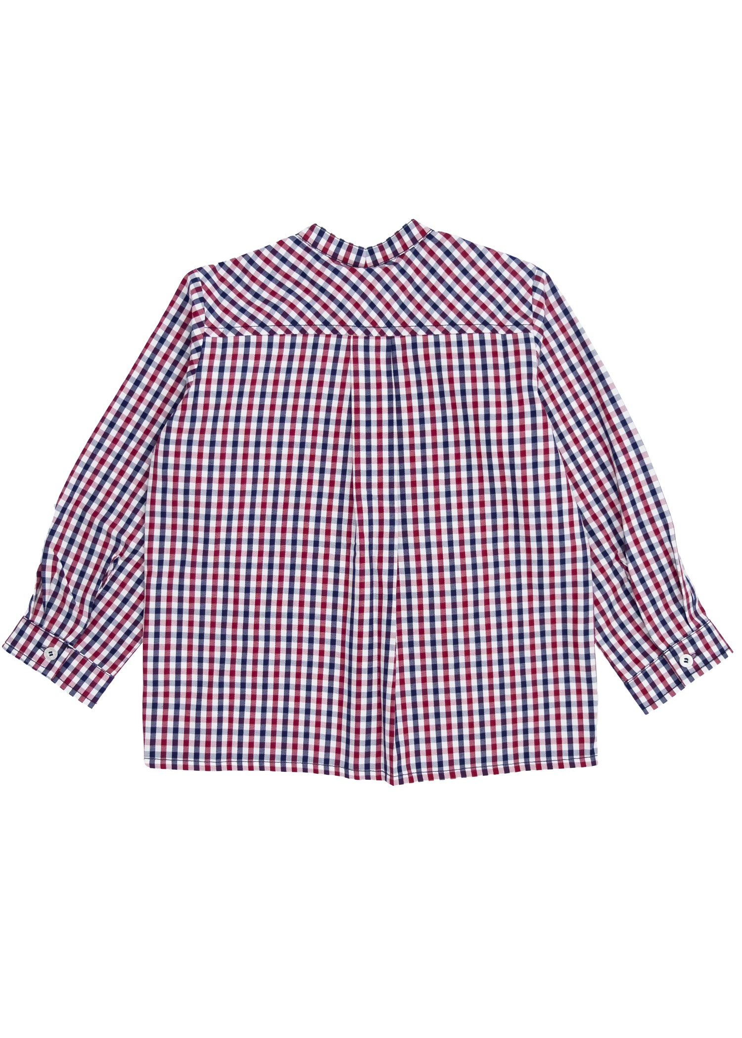 100% Cotton Plaid Boy's Shirt with Magnificent Collar