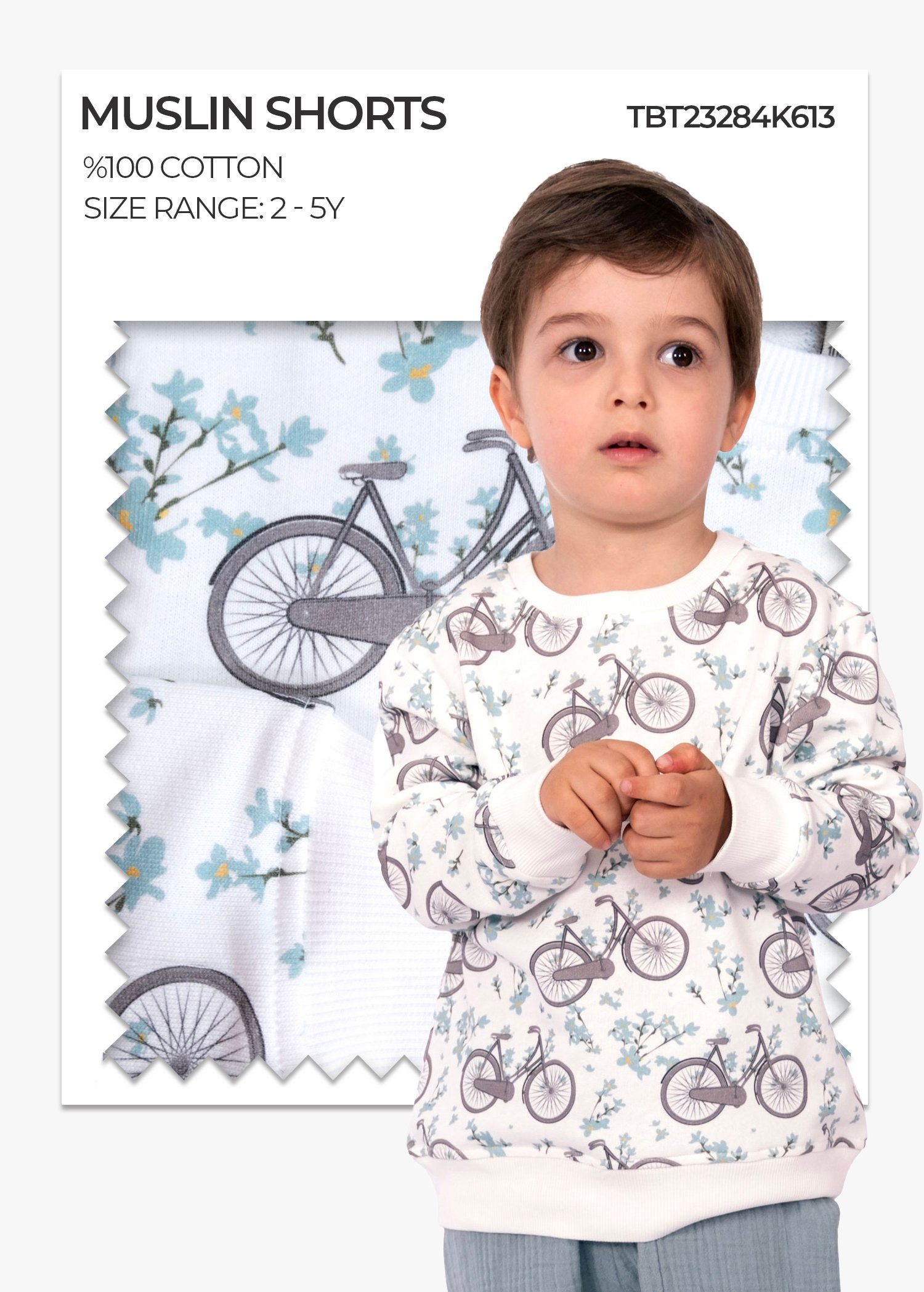 100% Cotton Spring Tiny Boys Sweatshirt
