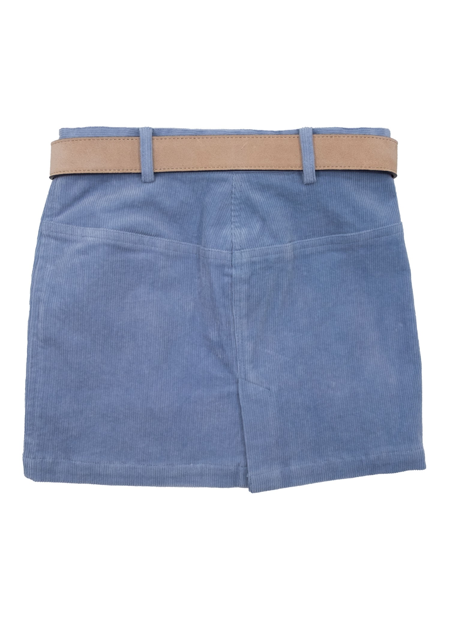 Corduroy Light Blue Winter Girls Skirt