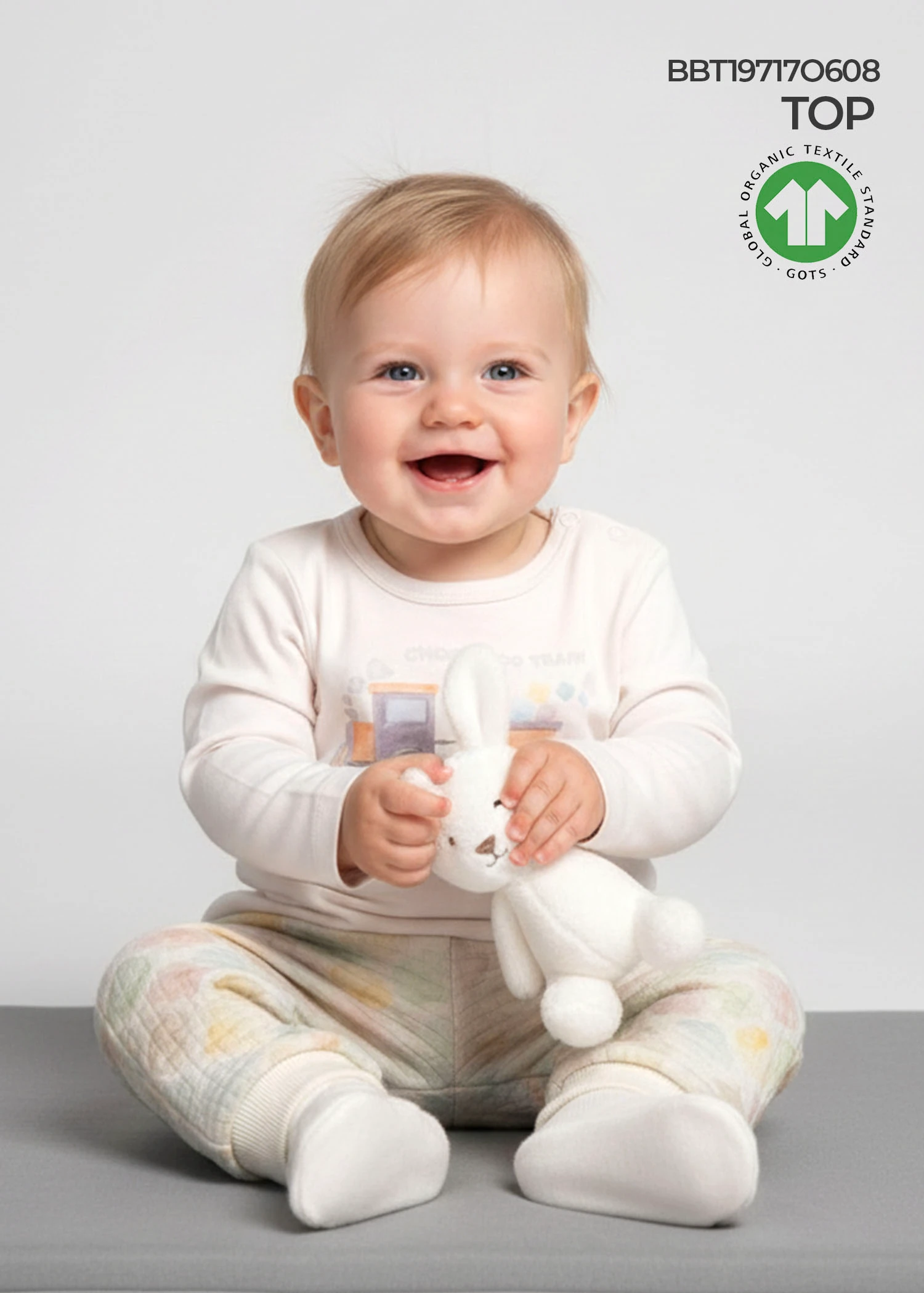 Deer Printed Red Raised Winter Unisex Tiny Kids Sweatshirt