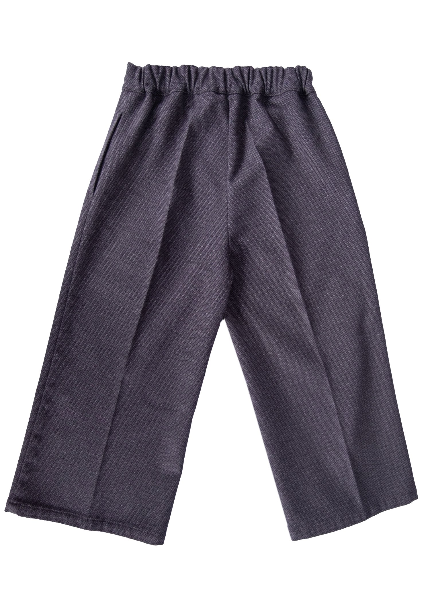 100% Cotton Loose Cut Navy Blue Winter Girl's Trousers