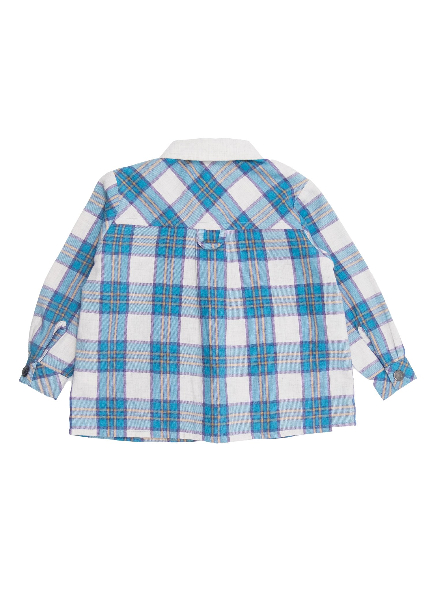 Plaid Blue Winter Little Boy Shirt