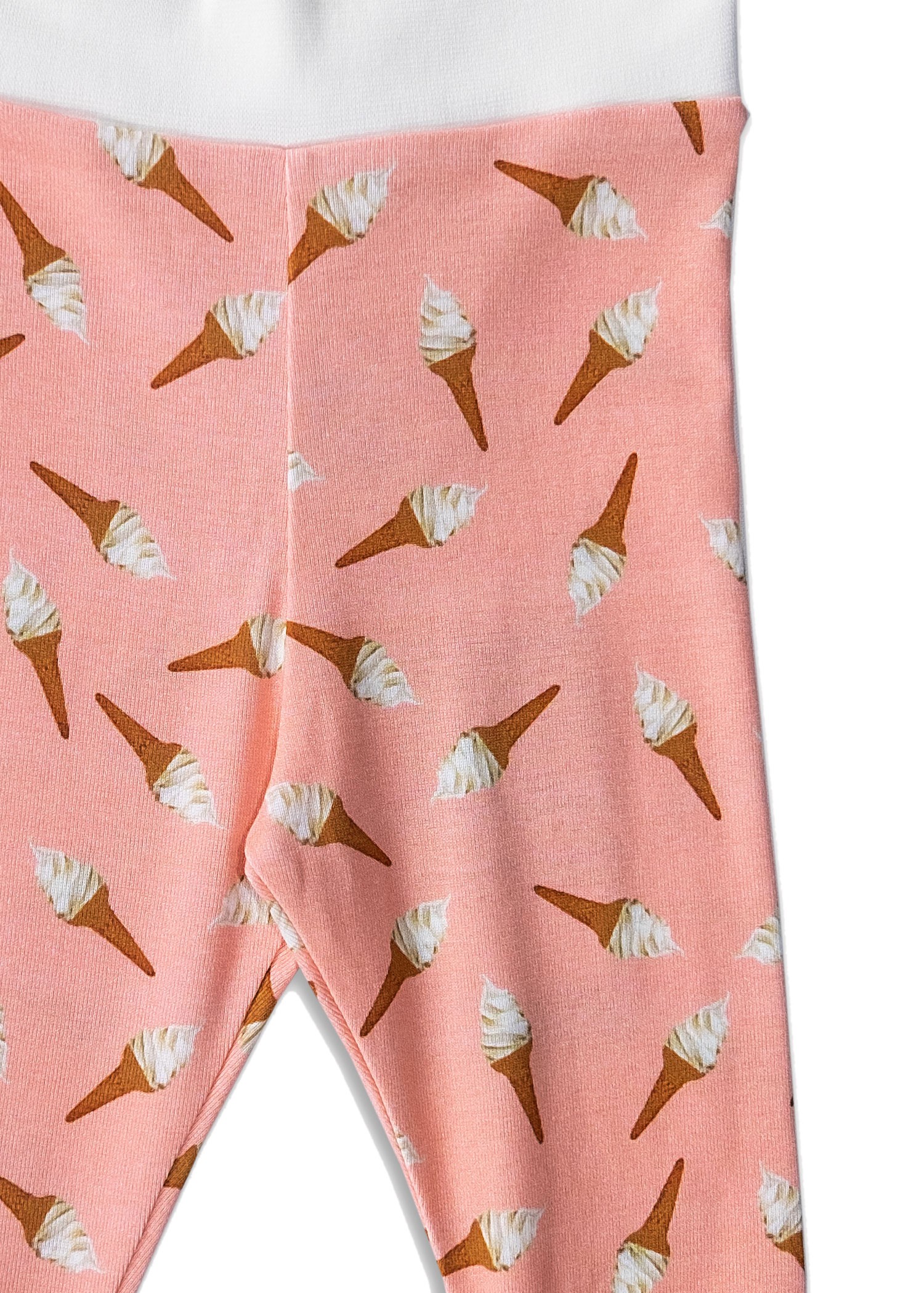 Organic Ice Cream Printed Pink Baby Girl Bottom