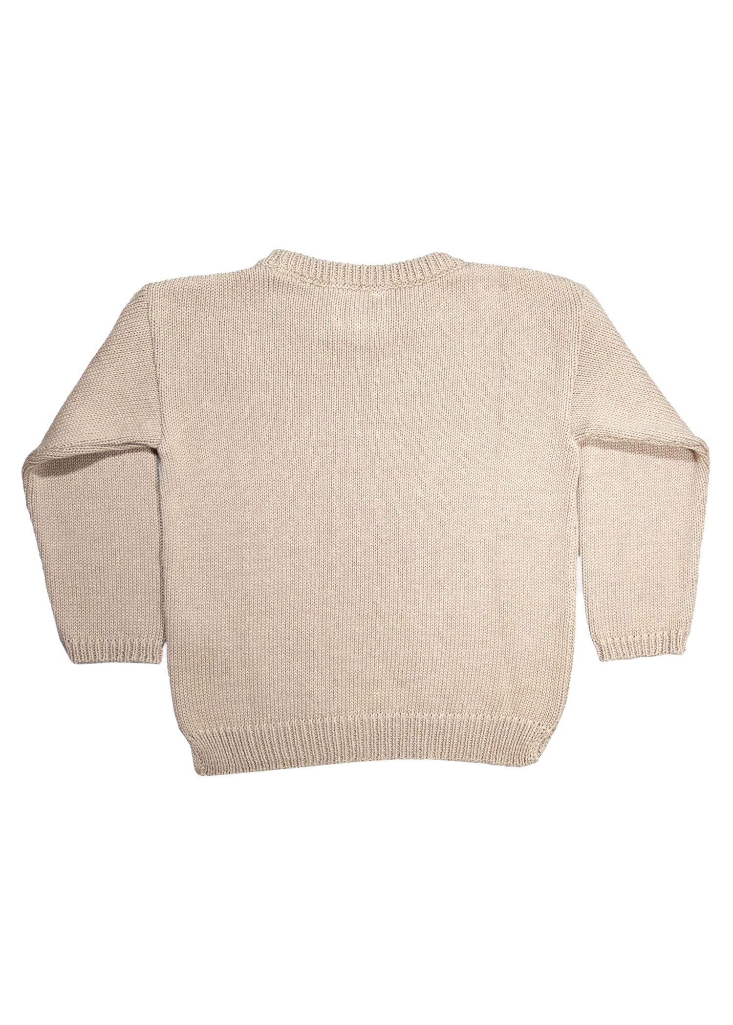 Organic Cotton Winter Milk Brown Unisex Little Kids Knitwear Sweater