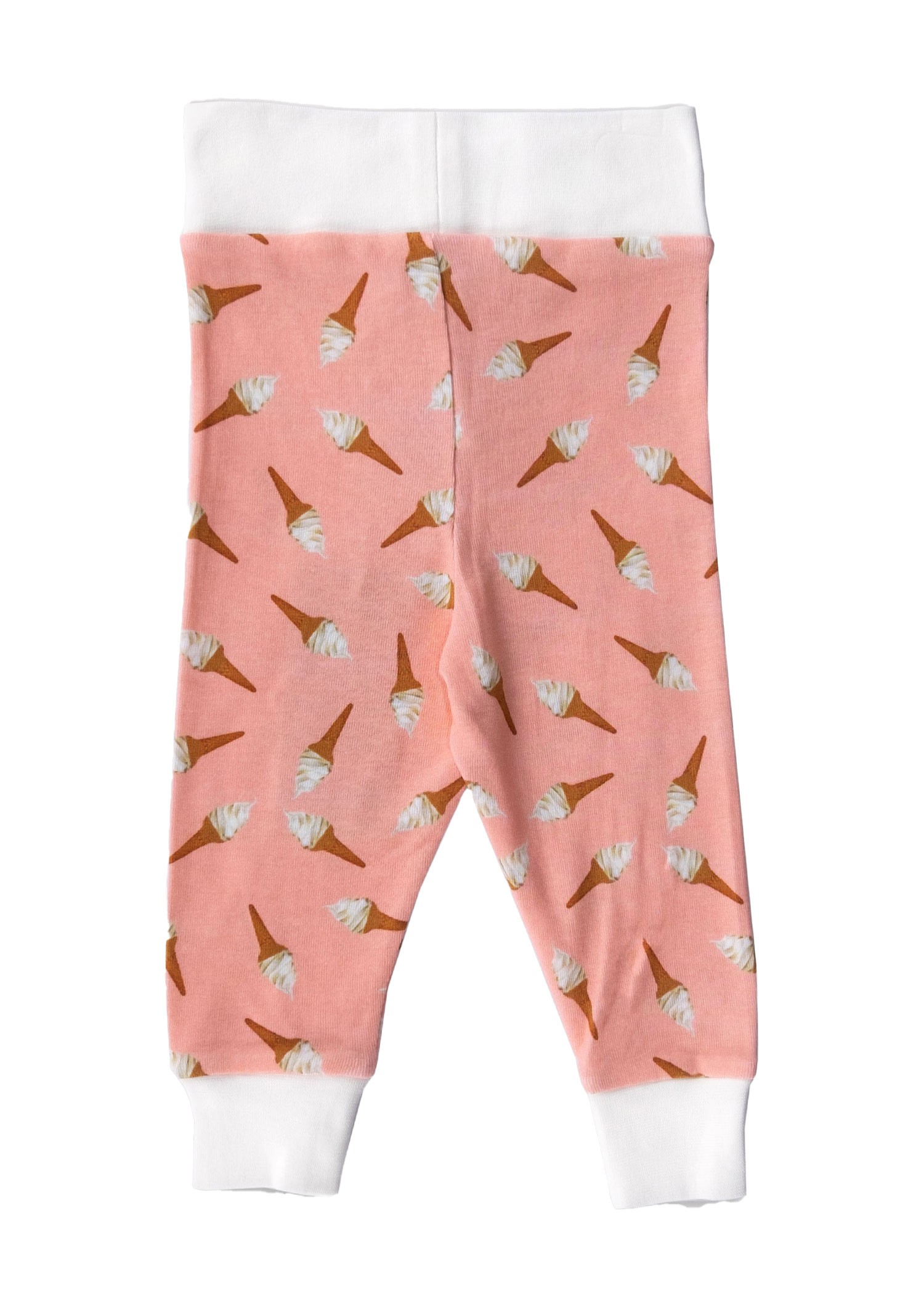 Organic Ice Cream Printed Pink Baby Girl Bottom