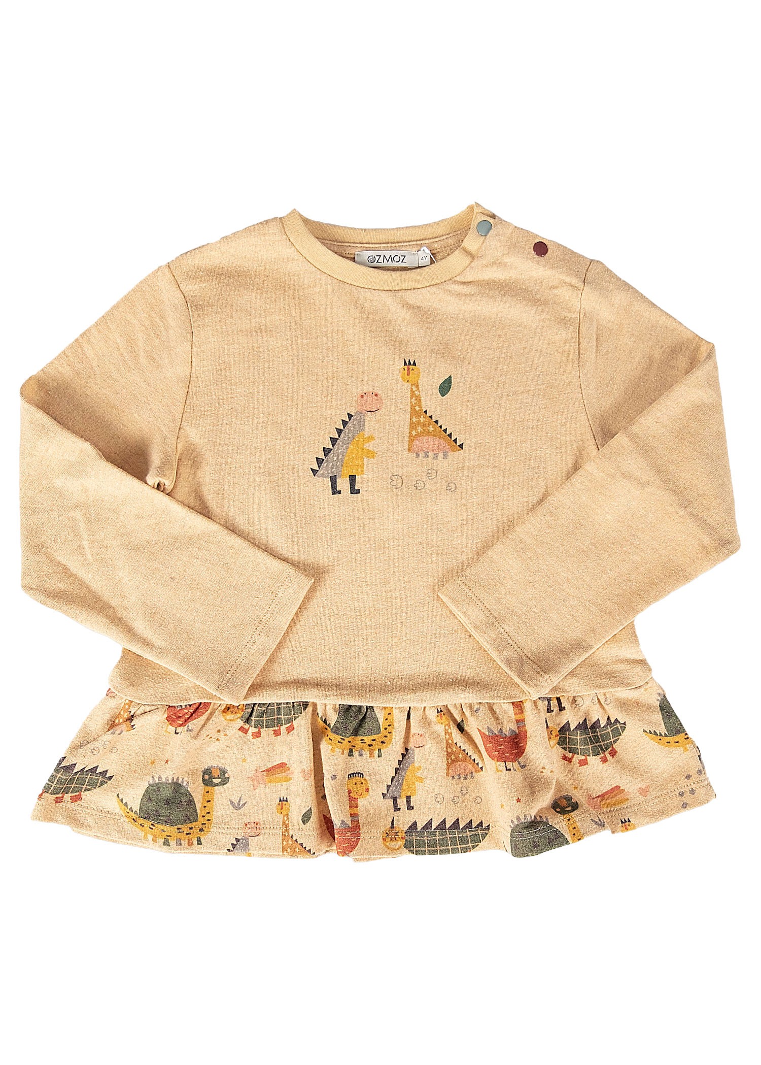 Pamuk & Yün & Kenevir Somon Kışlık Kız Bebek Sweatshirt