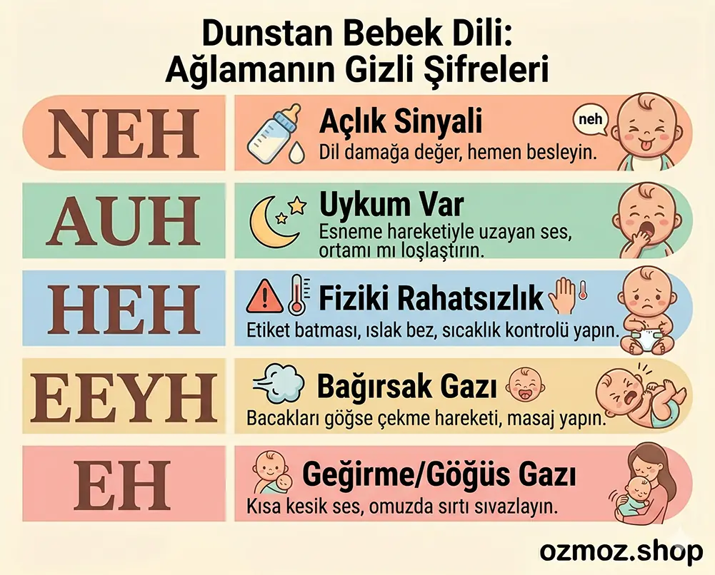 Ağlamanın başlangıç seslerini yakalarsanız, sebebine dair ipucu bulabilirsiniz.