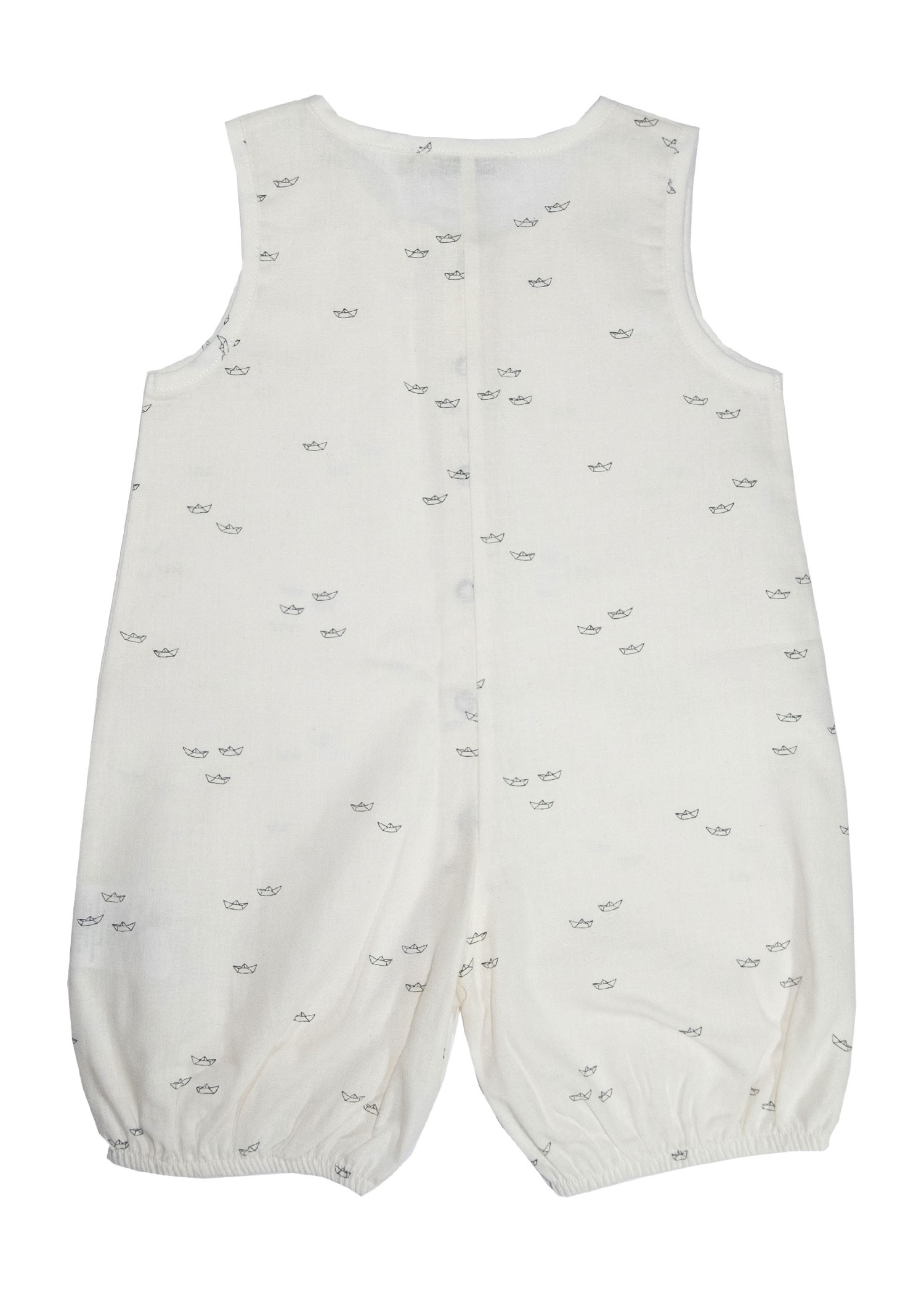 Organic Fish Printed Baby Boy Bodysuit
