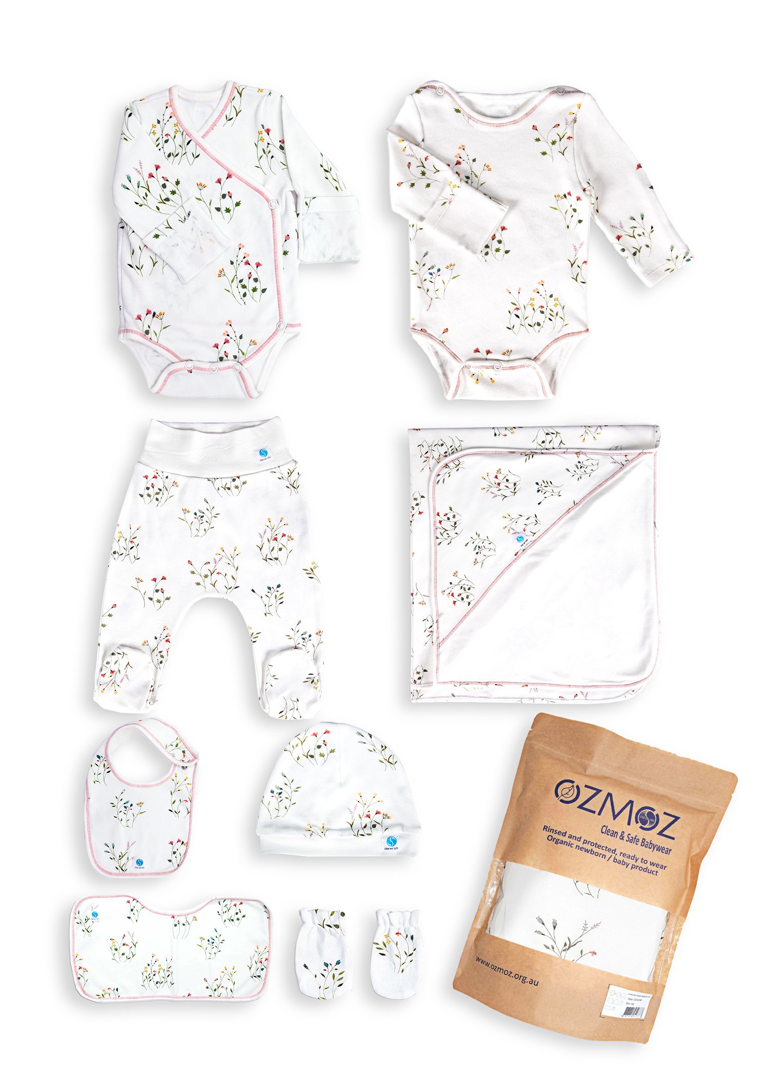 Clean and Safe Sterile Ready-to-Wear Organic Hospital Outlet Set-8 Pieces