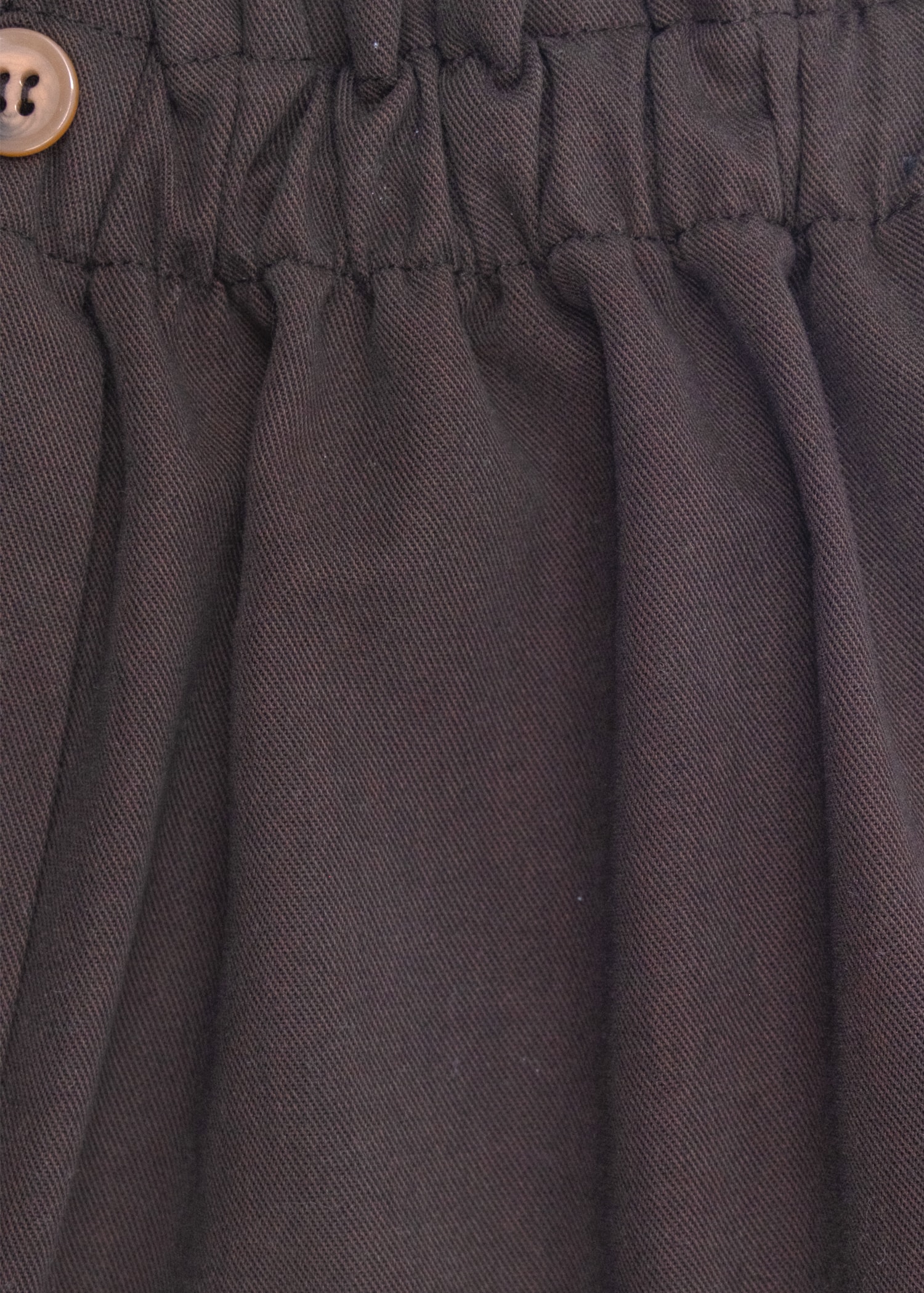 100% Cotton Gabardine Brown Winter Skirt for Toddler Girls