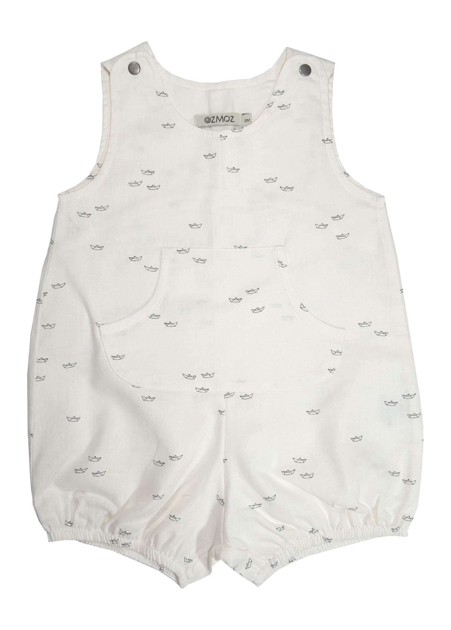 Organic Cotton Linen Straps Summer Unisex Baby Shorts Jumpsuit