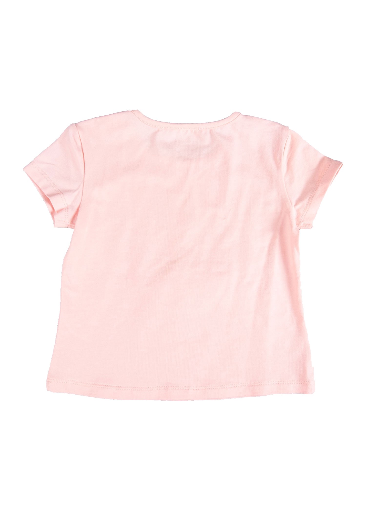 Cotton Stone And Tulle Ballerina Printed Pink Summer Baby Girl Tshirt