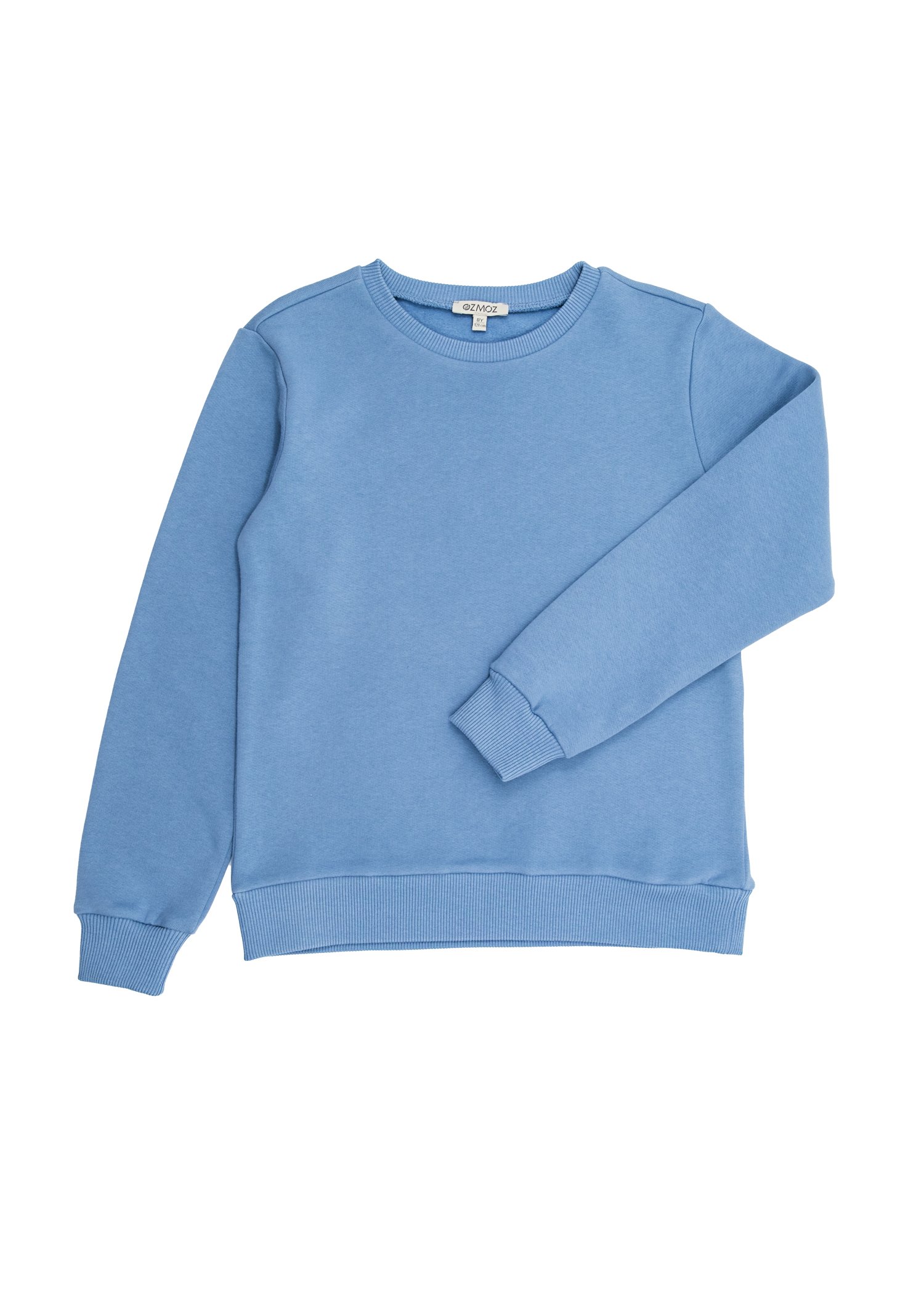 Organic Blue Logo Embroidered Winter Boy Sweatshirt