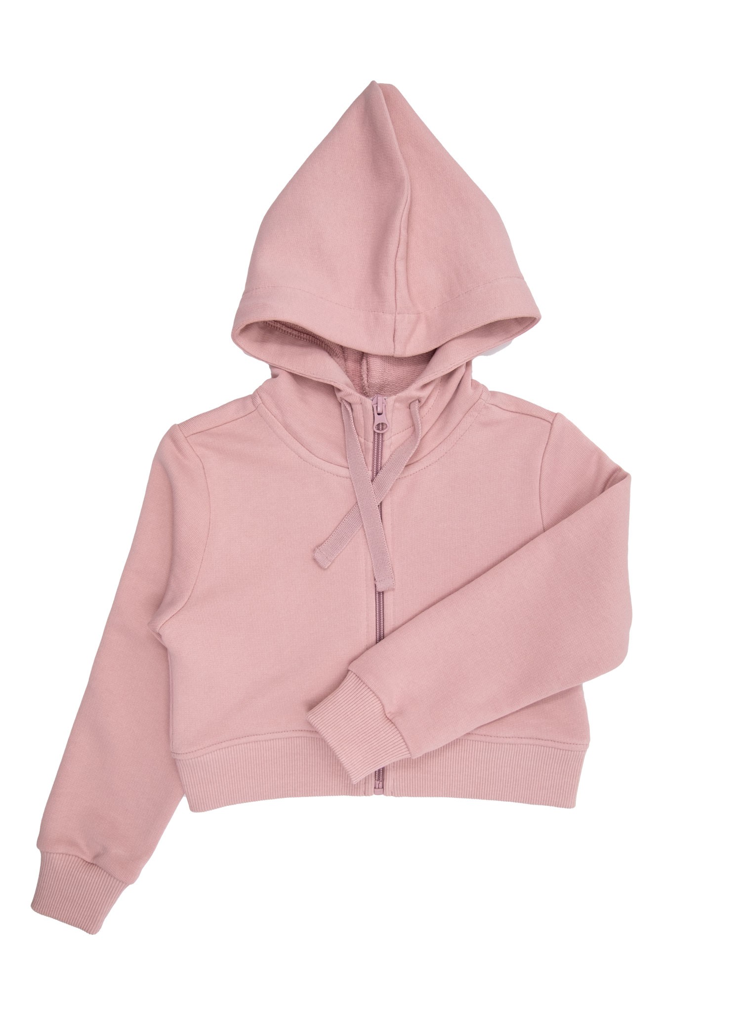 Organic Pale Mauve Toddler Girl Hoodie